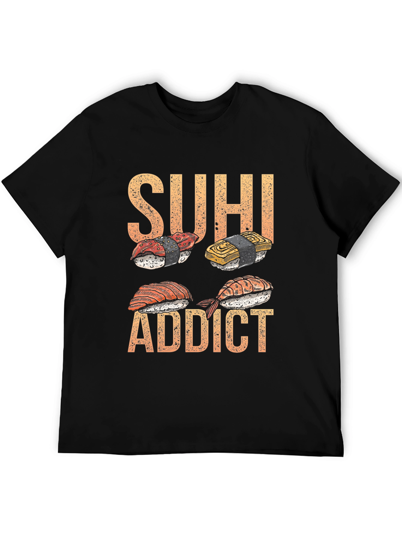 Sushi Addict T-Shirt - Unique Foodie Design