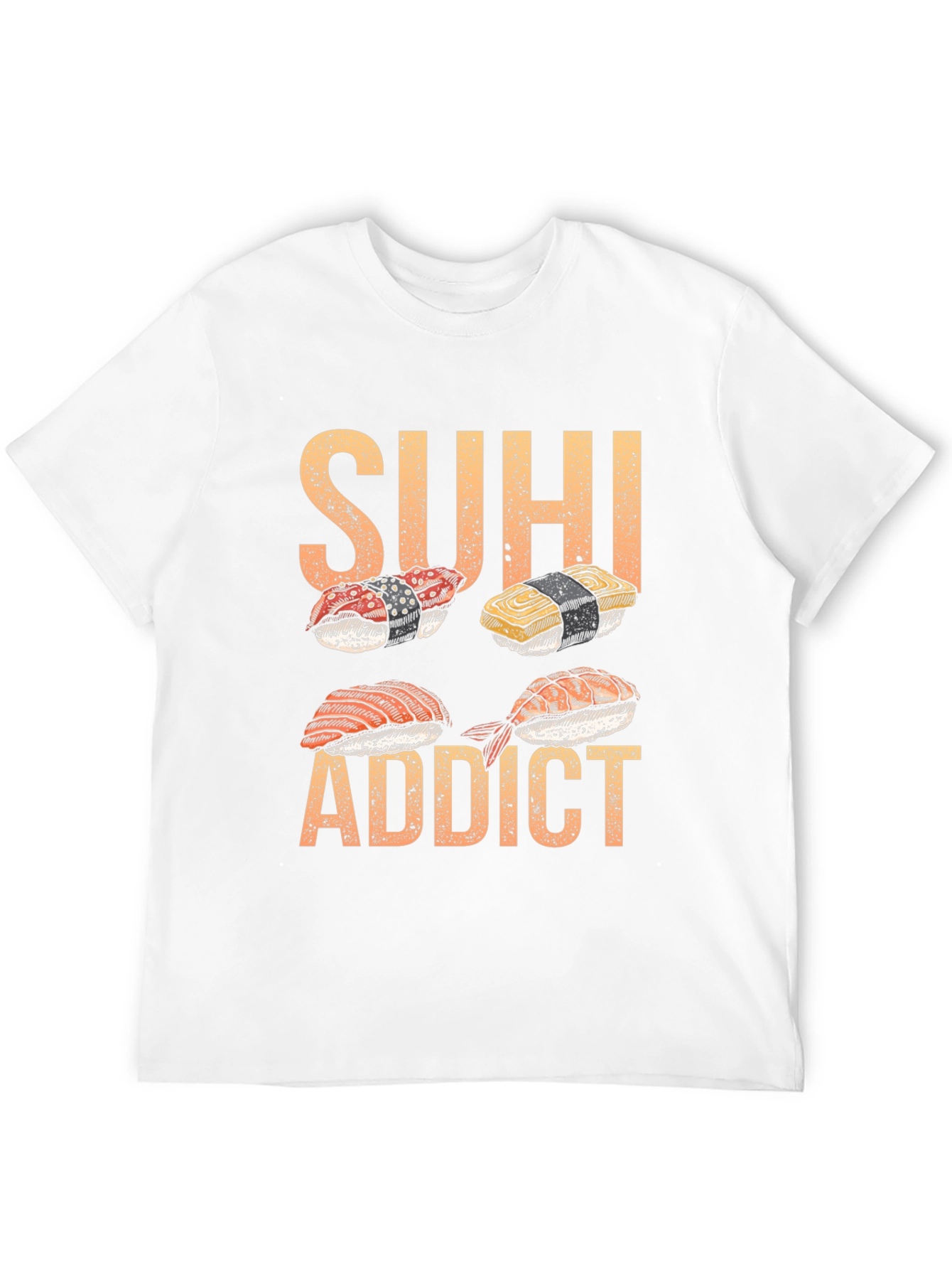 Sushi Addict T-Shirt - Unique Foodie Design