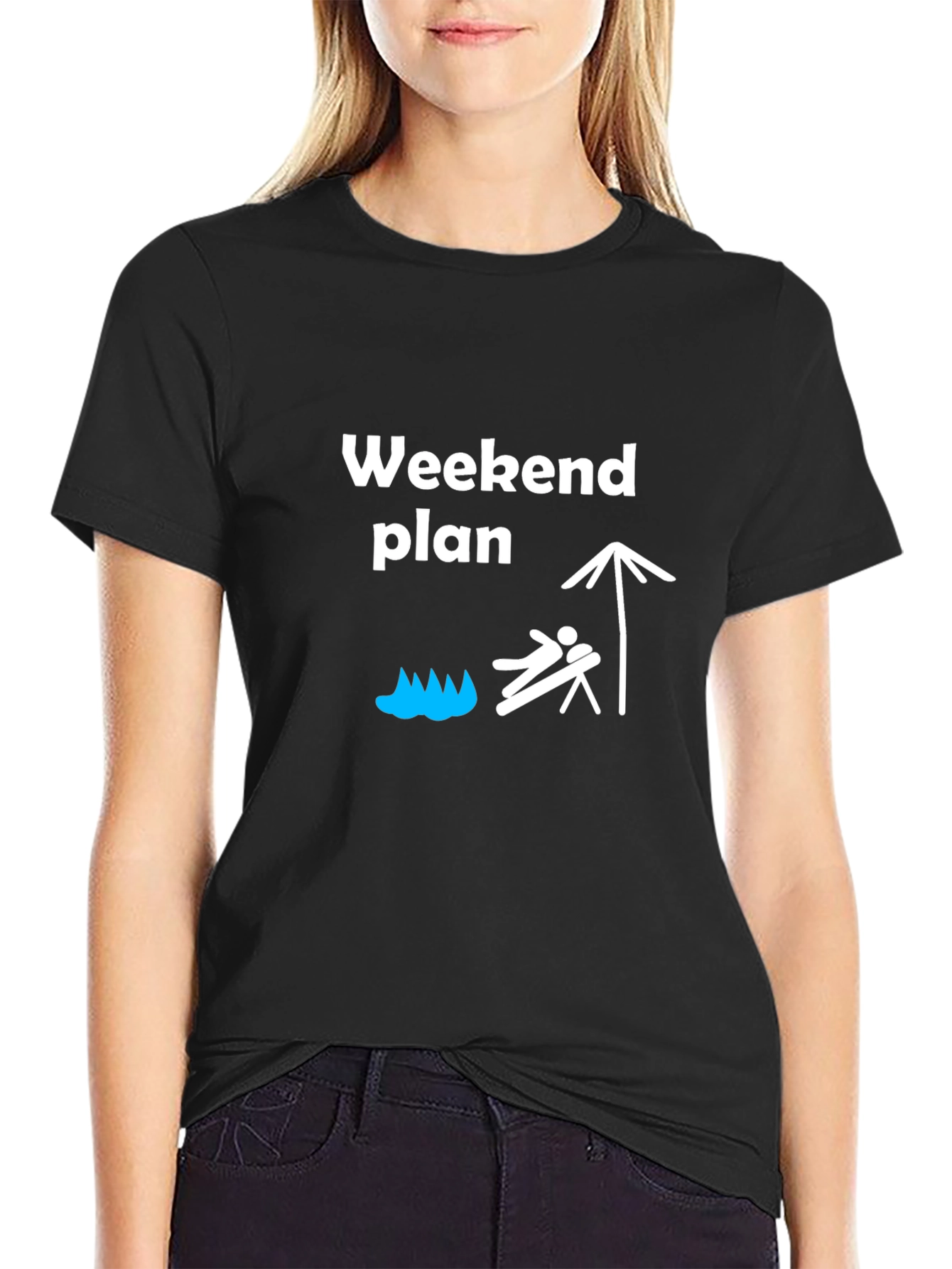 Weekend Plan Graphic T-Shirt