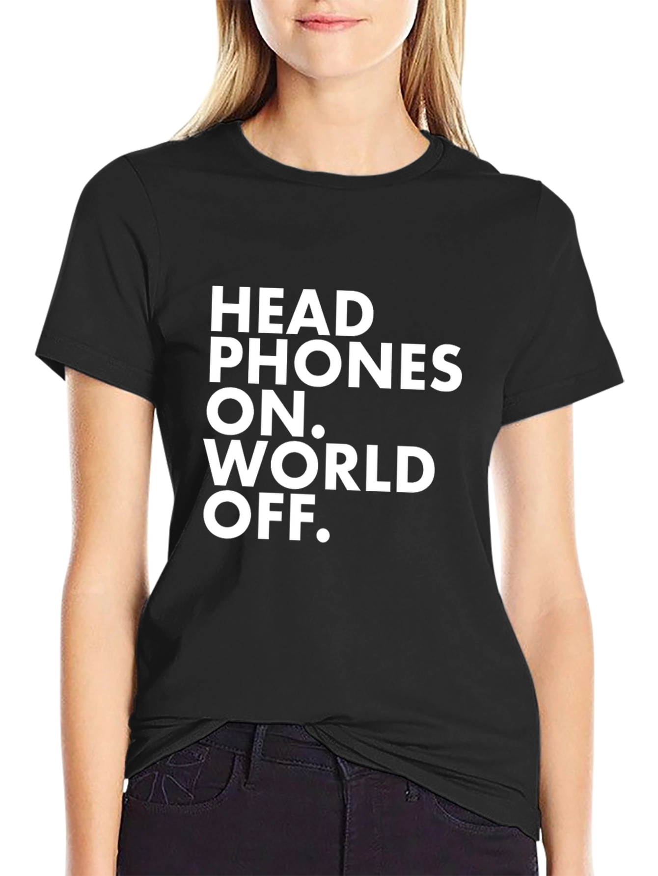 Headphones On. World Off. Graphic Tee