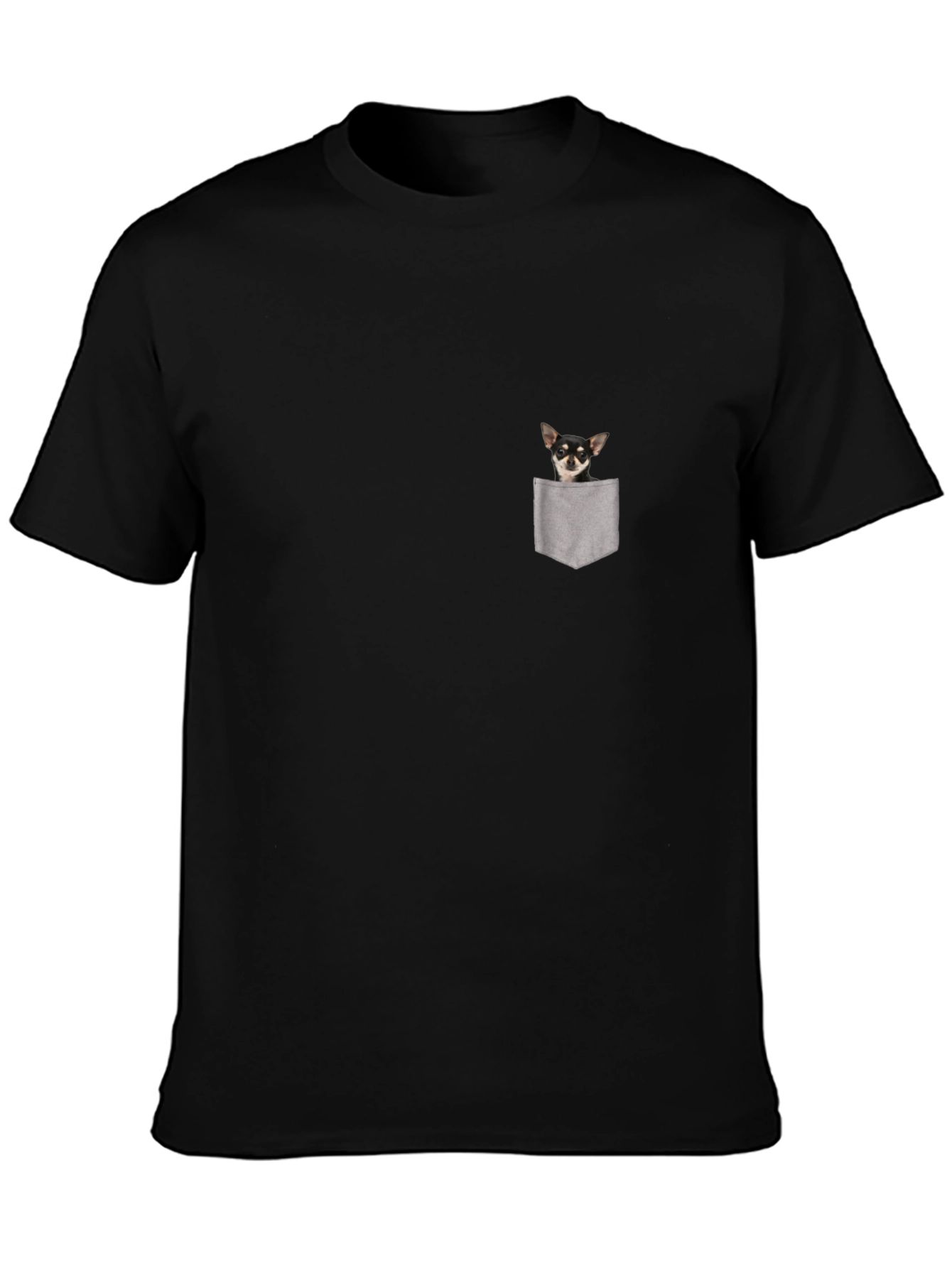 Chihuahua Pocket T-Shirt - Cute Dog Tee