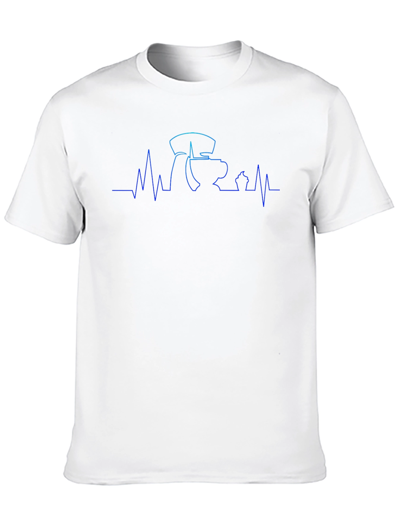 Coffee ECG T-Shirt - Caffeine Heartbeat Tee