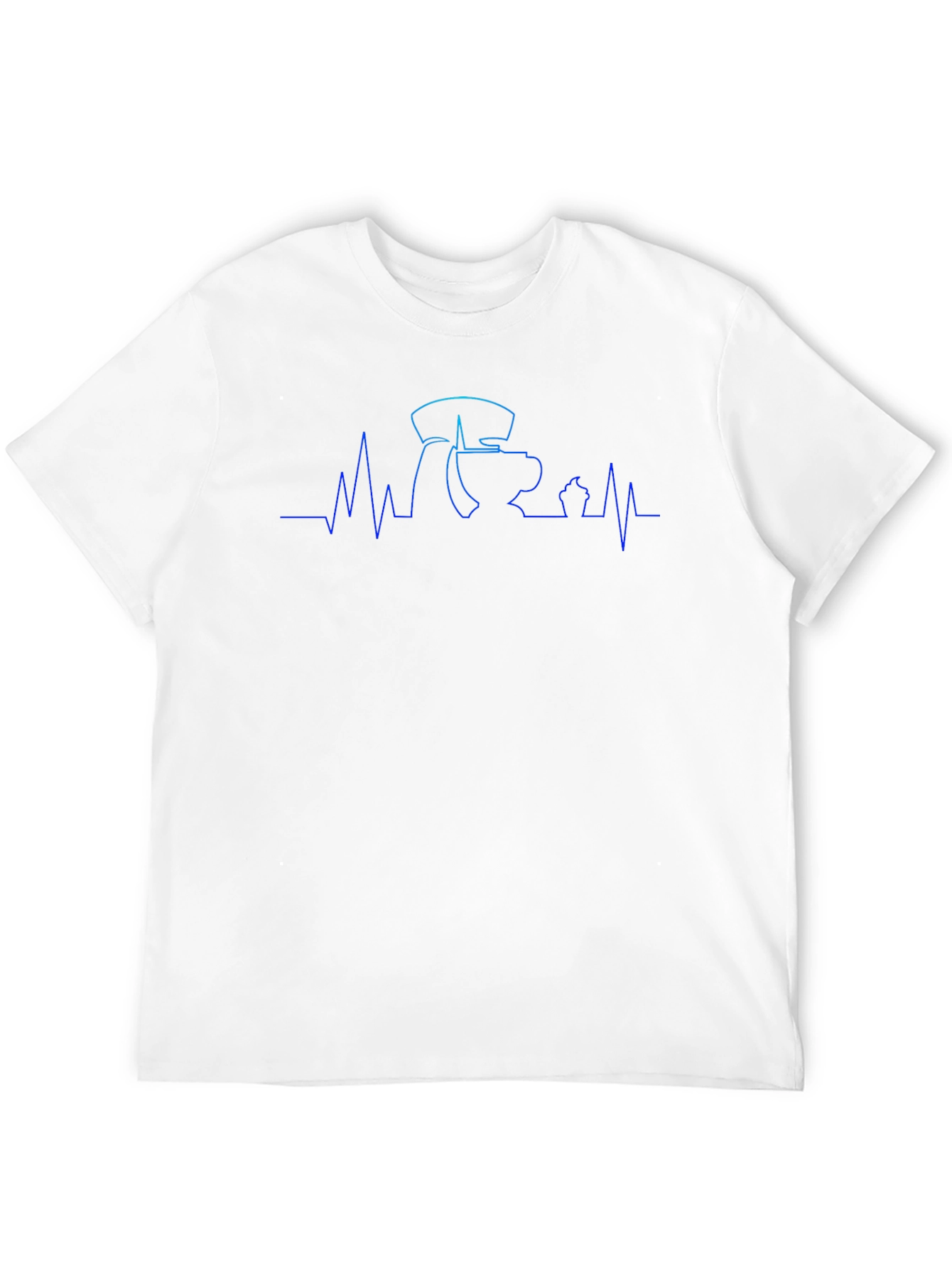 Coffee ECG T-Shirt - Caffeine Heartbeat Tee