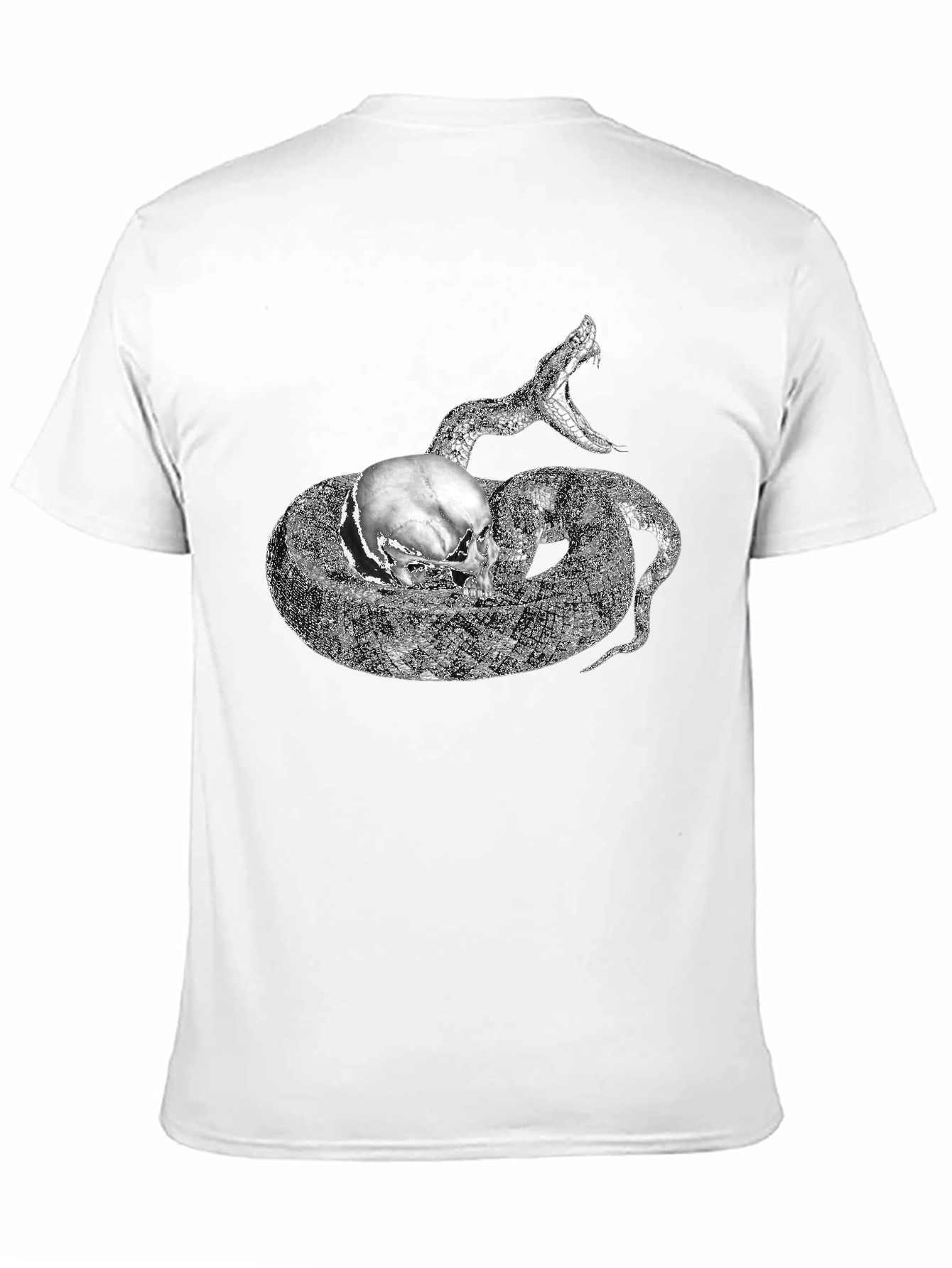 Skull and Snake Graphic Black T-Shirt