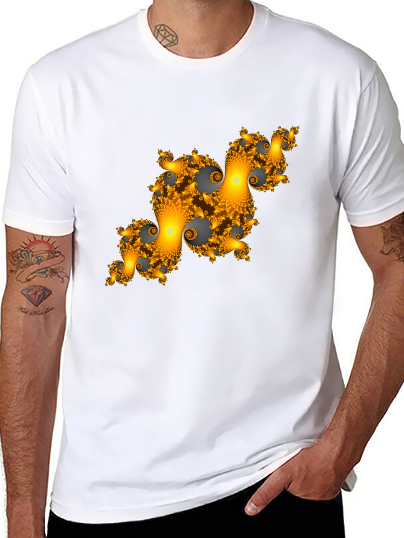 Fractal T-Shirt - Unique Graphic Tee for Men