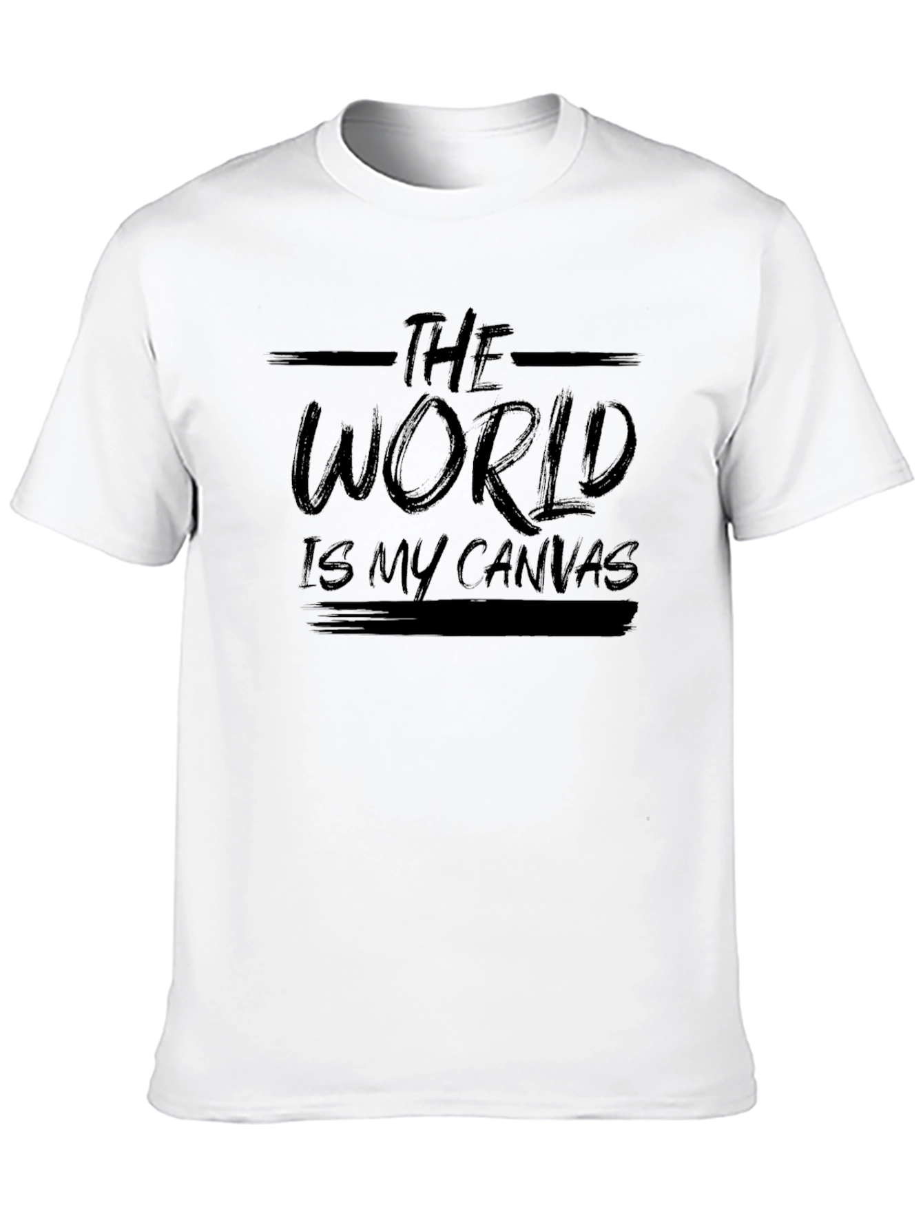 The World is My Canvas Black T-Shirt
