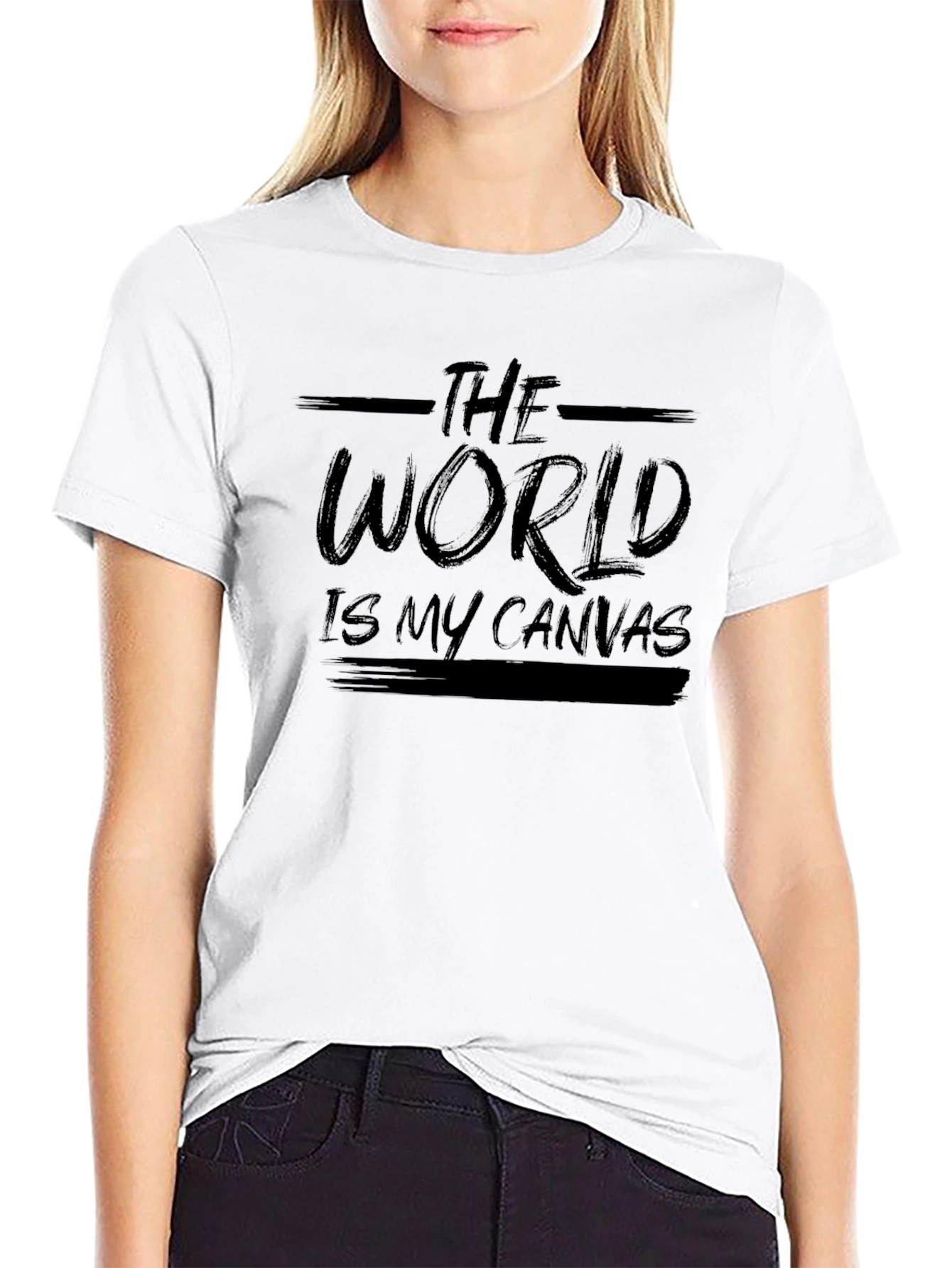 The World is My Canvas Black T-Shirt