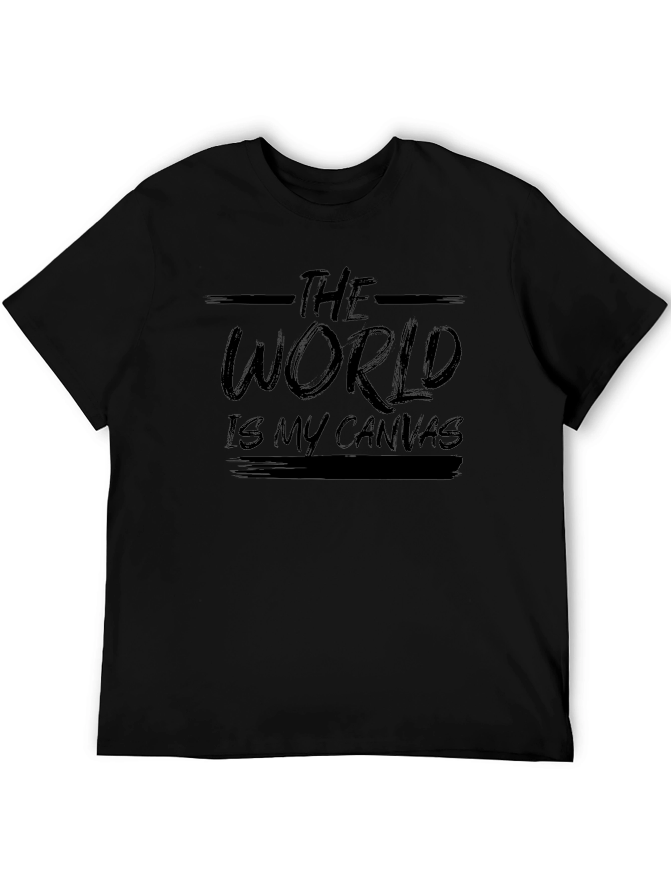 The World is My Canvas Black T-Shirt