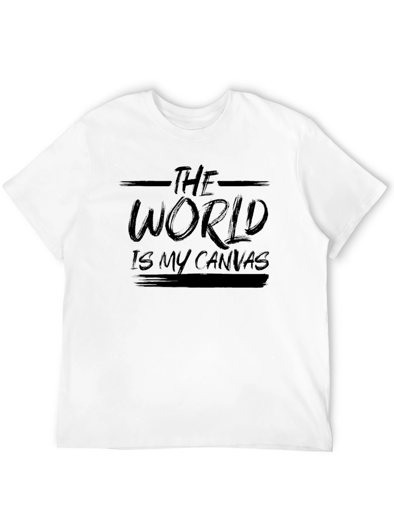 The World is My Canvas Black T-Shirt