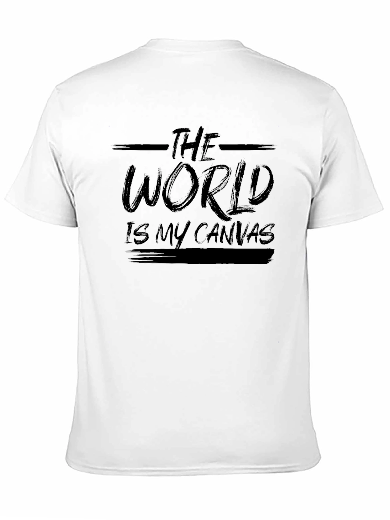 The World is My Canvas Black T-Shirt