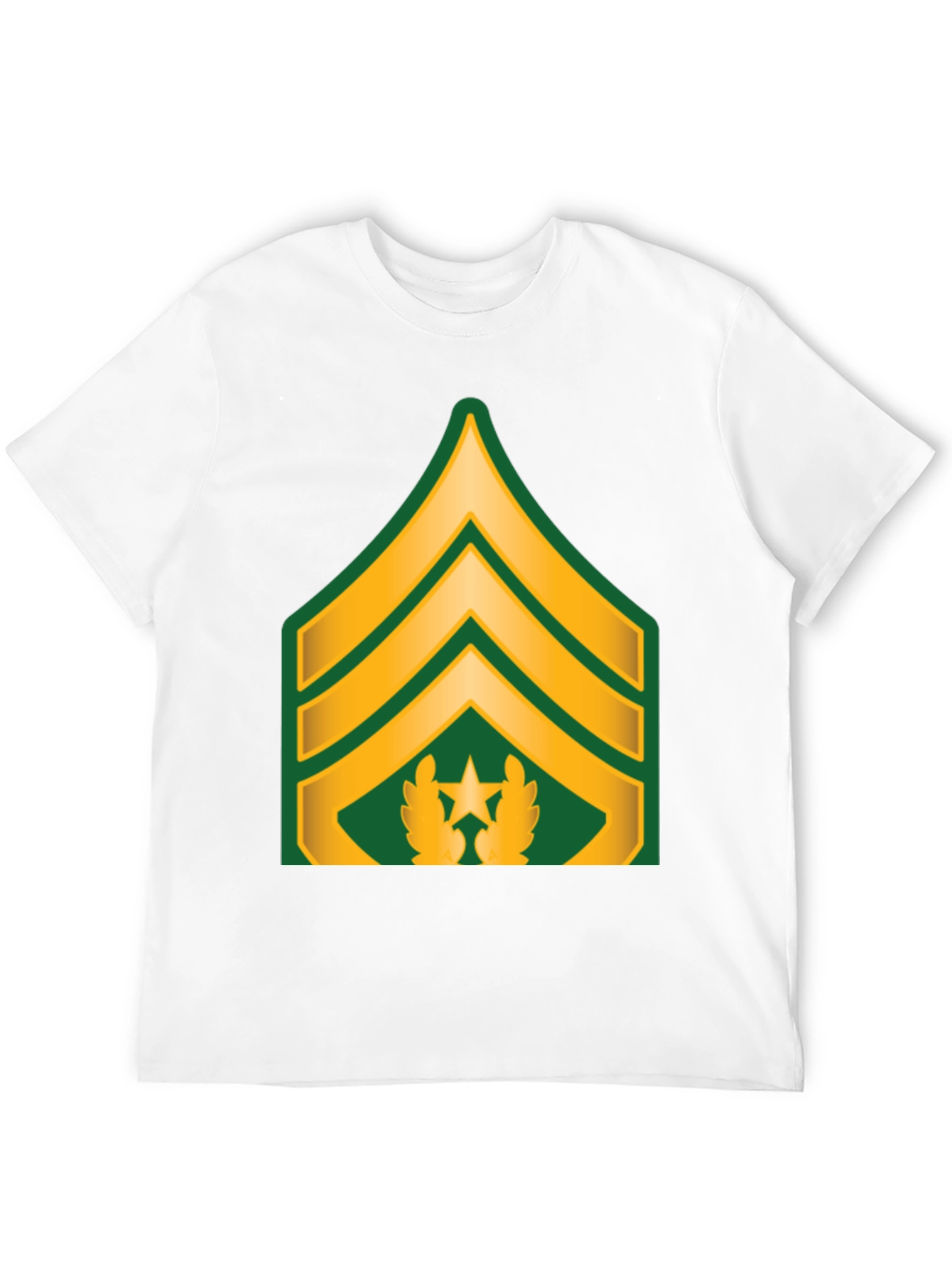 Sergeant Rank T-Shirt - Black Cotton Tee