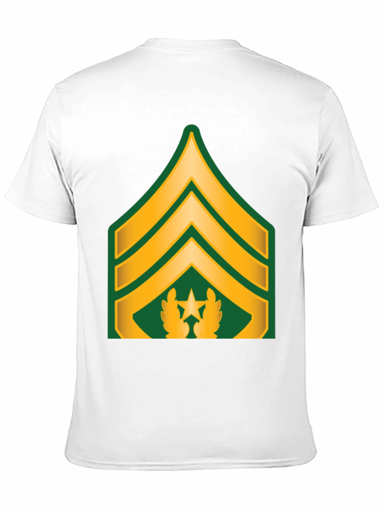 Sergeant Rank T-Shirt - Black Cotton Tee