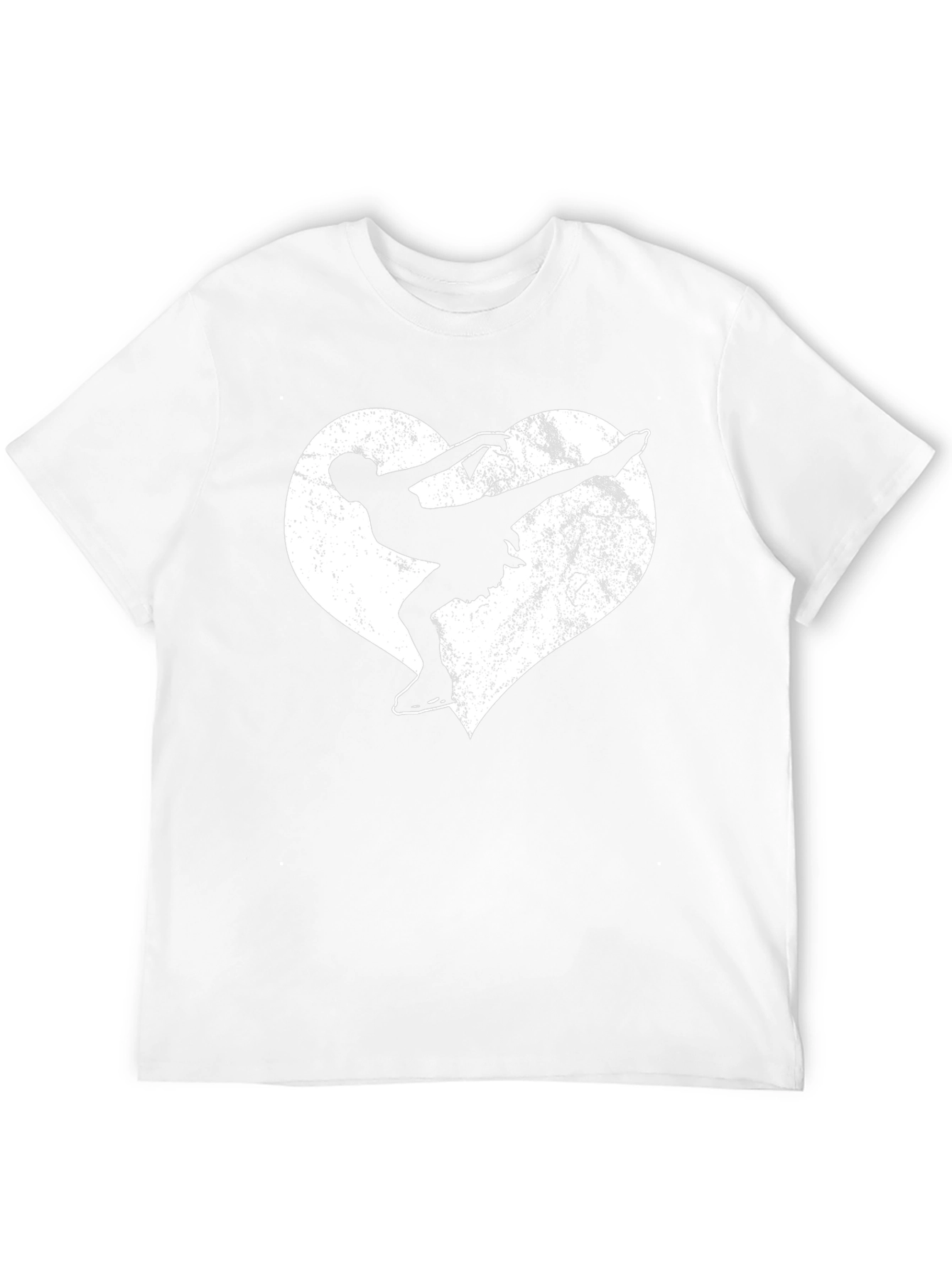 Figure Skating Heart Graphic Tee - Stylish Unisex T-Shirt