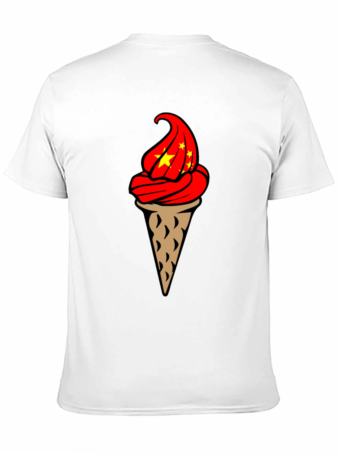 Ice Cream Cone Graphic T-Shirt - Novelty Design