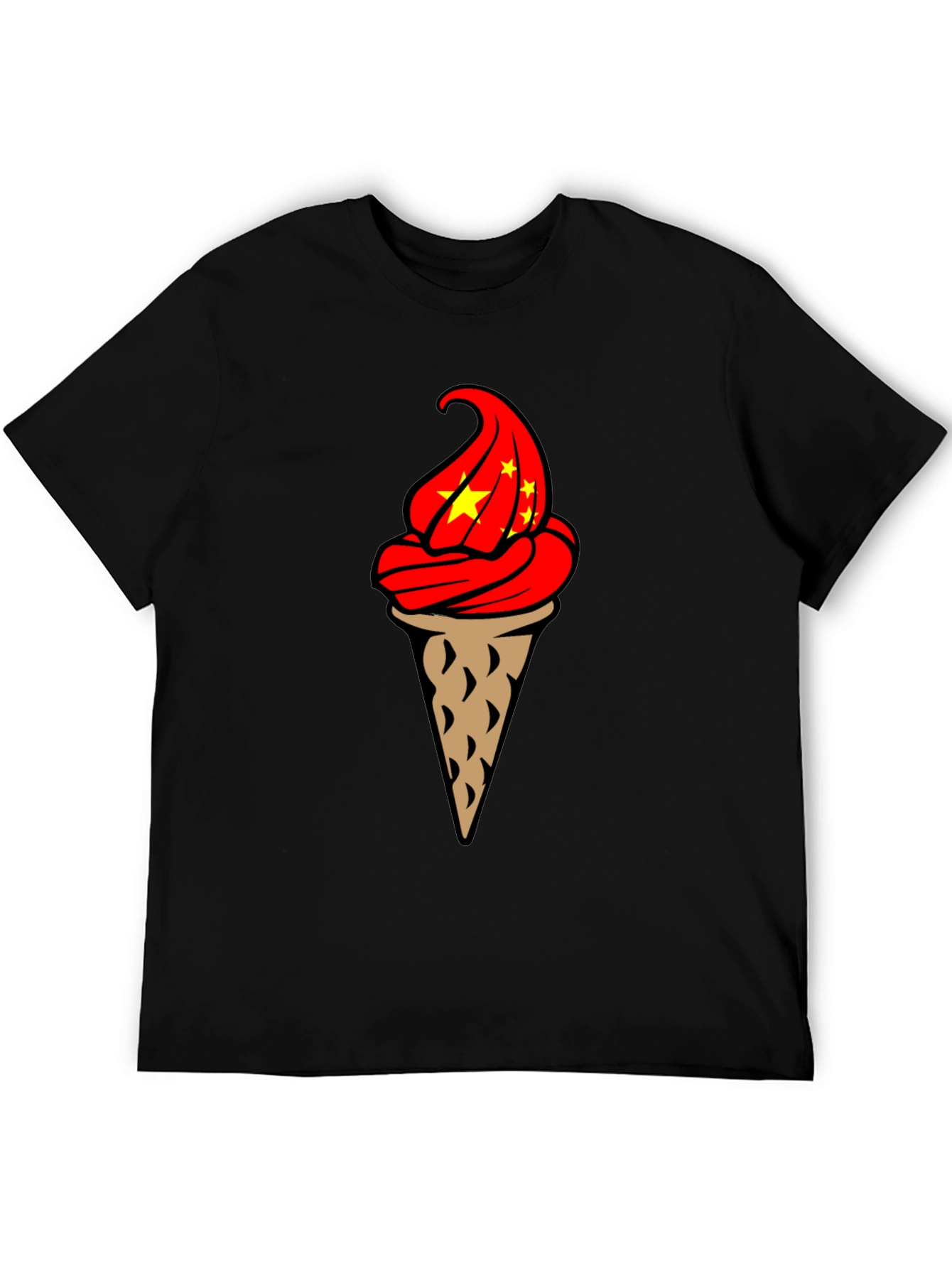 Ice Cream Cone Graphic T-Shirt - Novelty Design