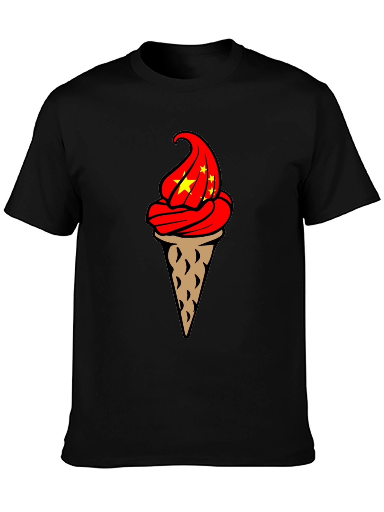 Ice Cream Cone Graphic T-Shirt - Novelty Design