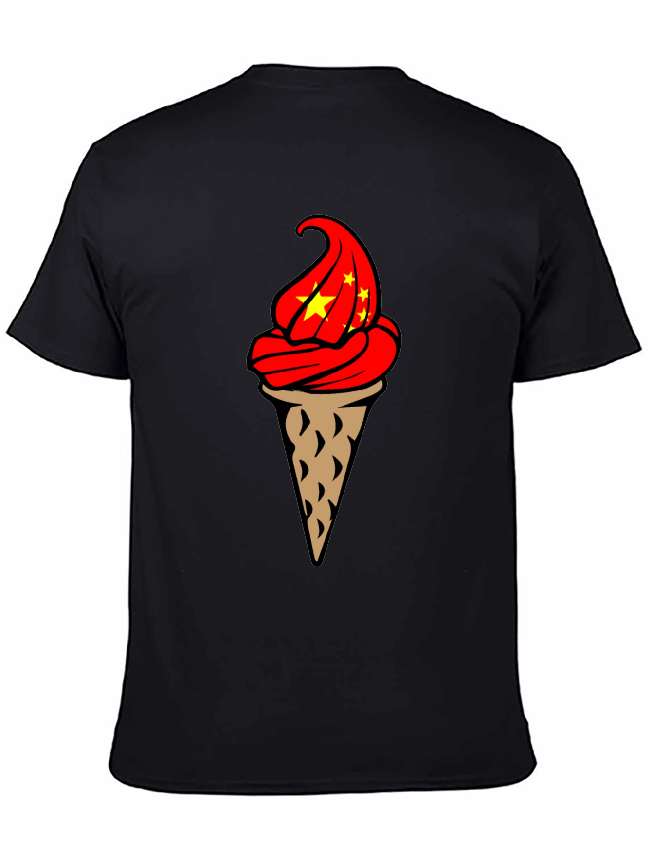 Ice Cream Cone Graphic T-Shirt - Novelty Design
