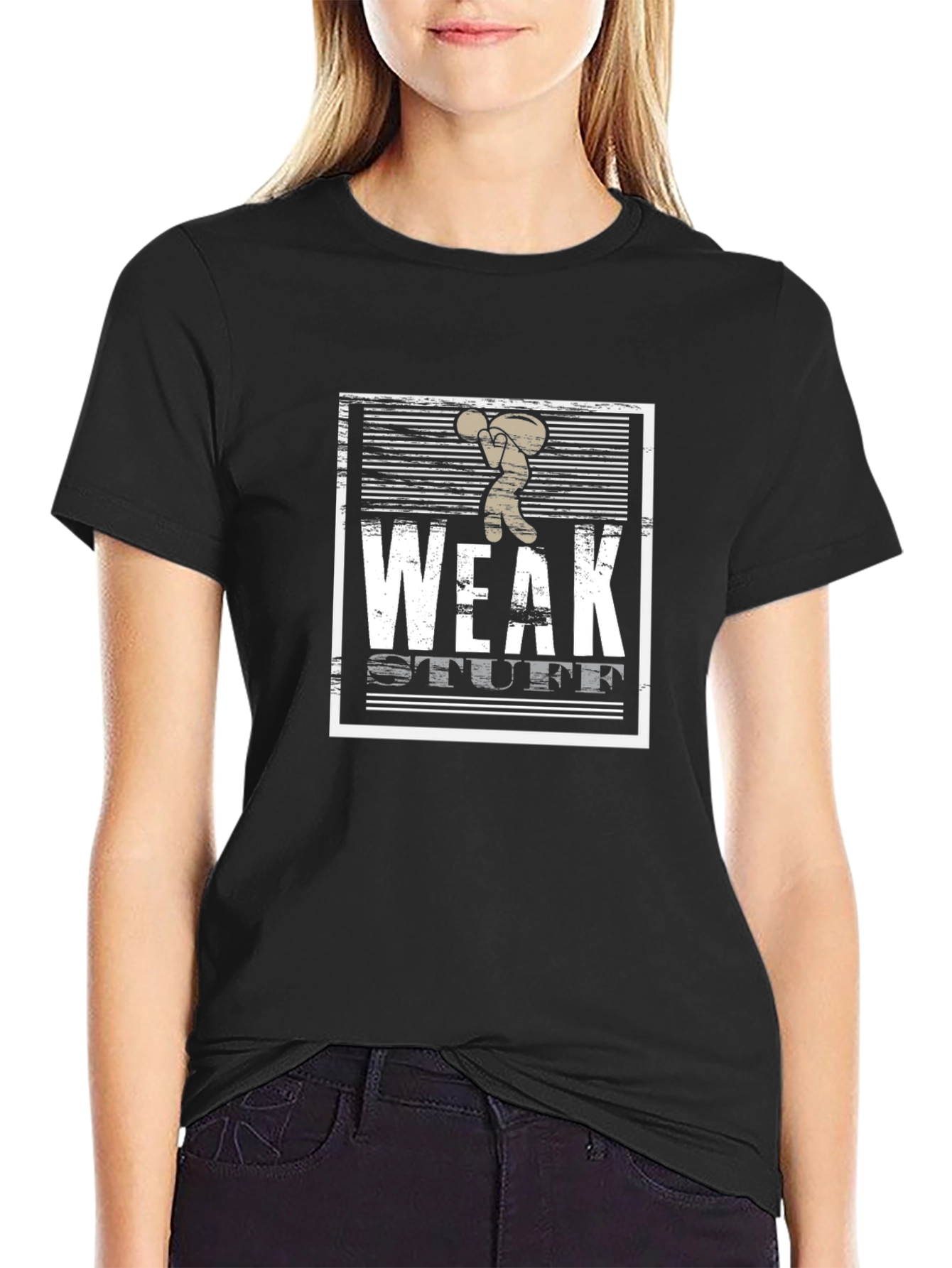 Weak Stuff Graphic T-Shirt - Black Cotton Tee