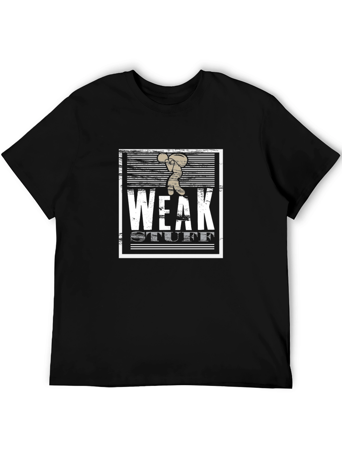 Weak Stuff Graphic T-Shirt - Black Cotton Tee