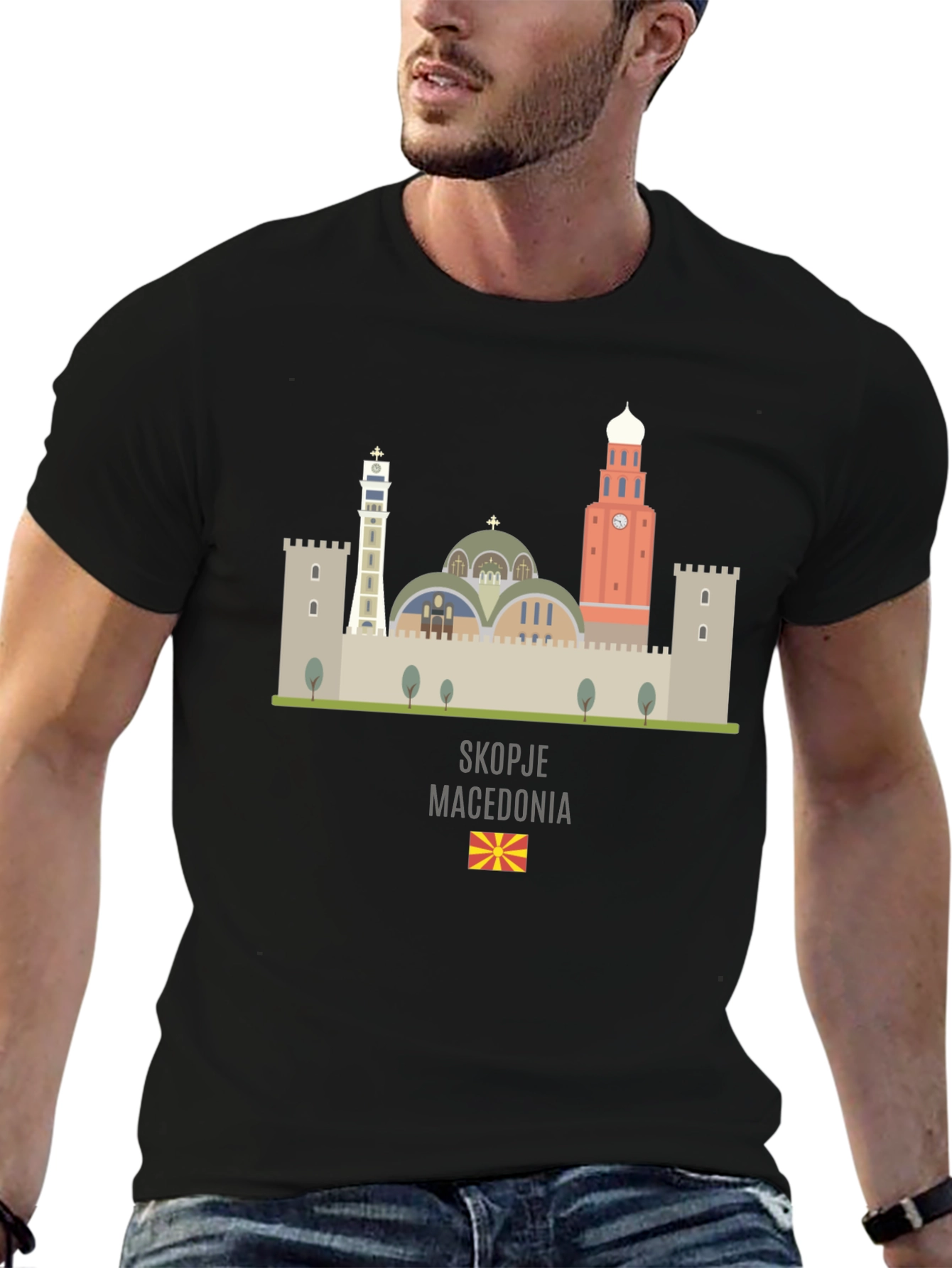 Skopje Macedonia Graphic T-Shirt