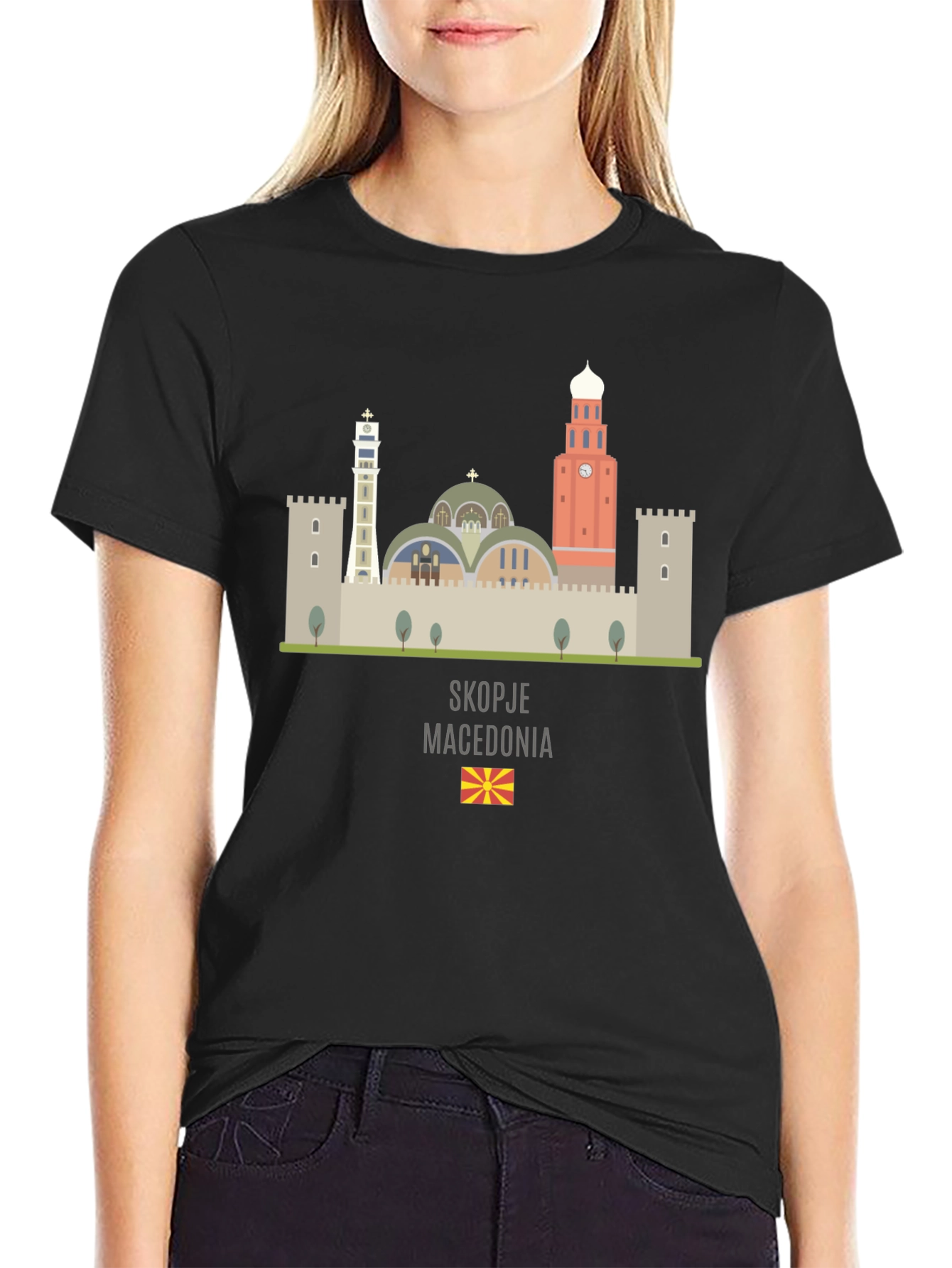 Skopje Macedonia Graphic T-Shirt