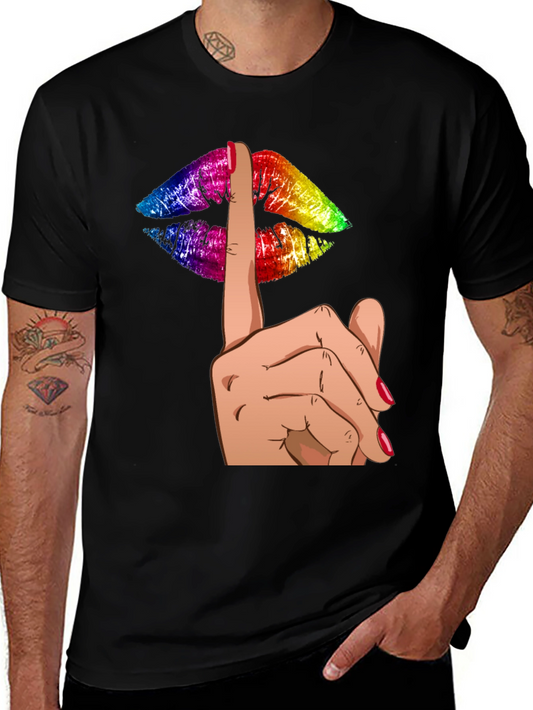 Colorful Lips Graphic Tee - Shhh Secret!