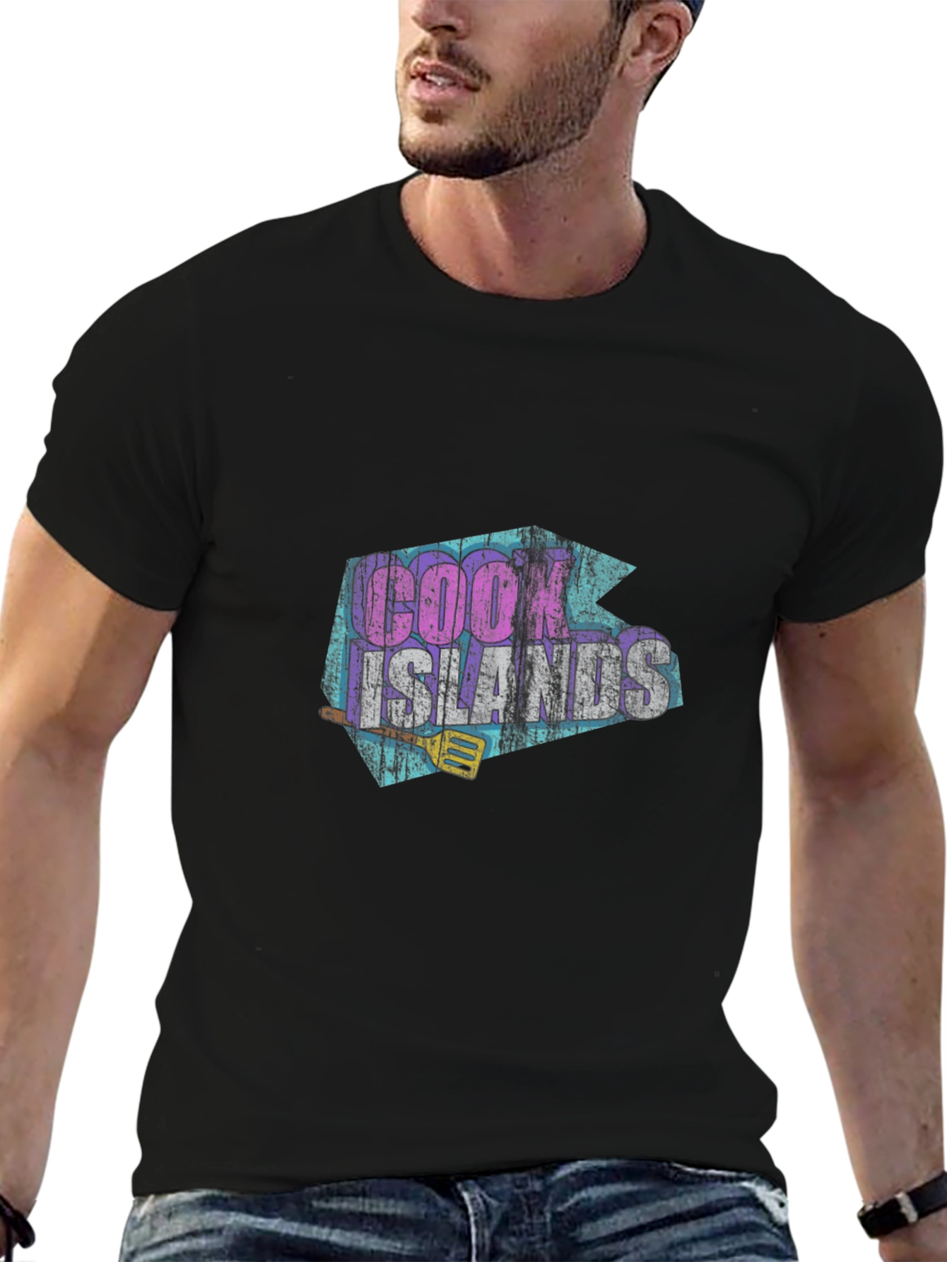 Cook Islands Graphic T-Shirt - Retro Style