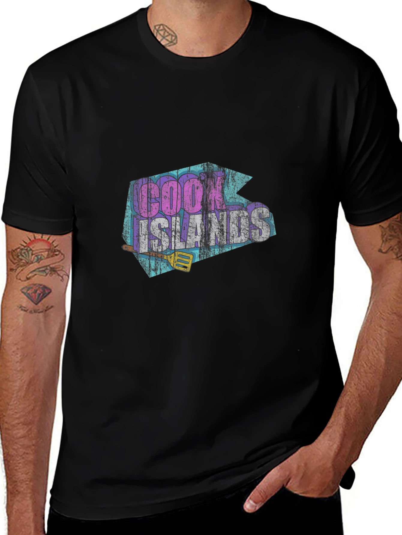Cook Islands Graphic T-Shirt - Retro Style