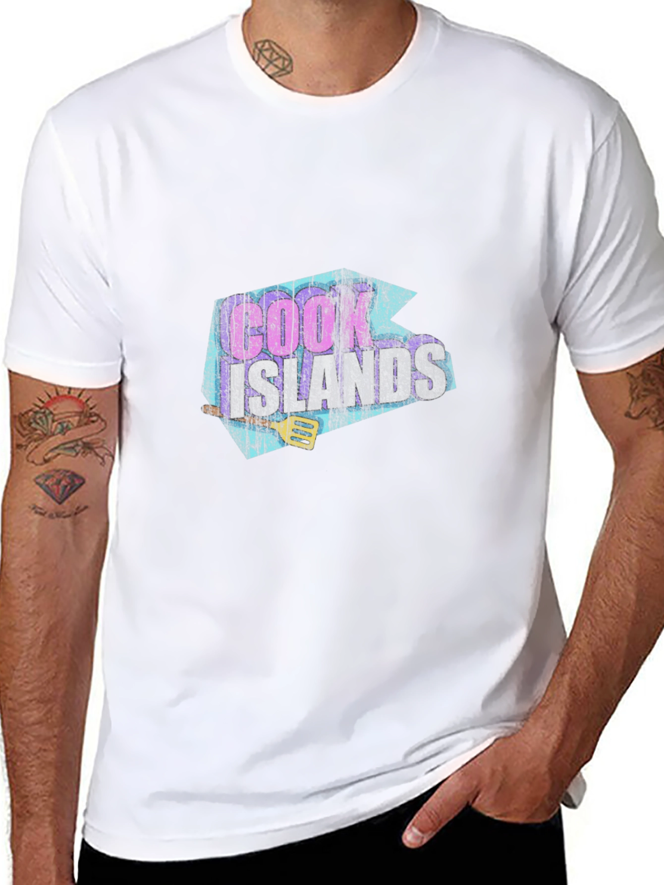 Cook Islands Graphic T-Shirt - Retro Style