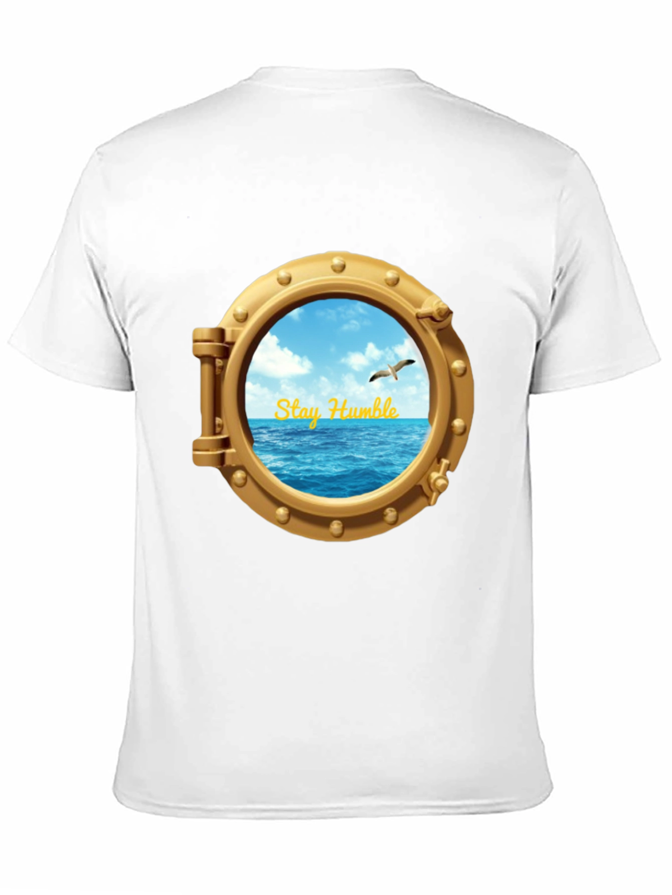 Stay Humble Porthole T-Shirt - Nautical Adventure Tee