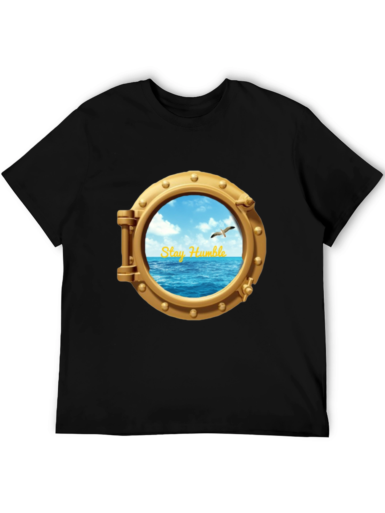 Stay Humble Porthole T-Shirt - Nautical Adventure Tee