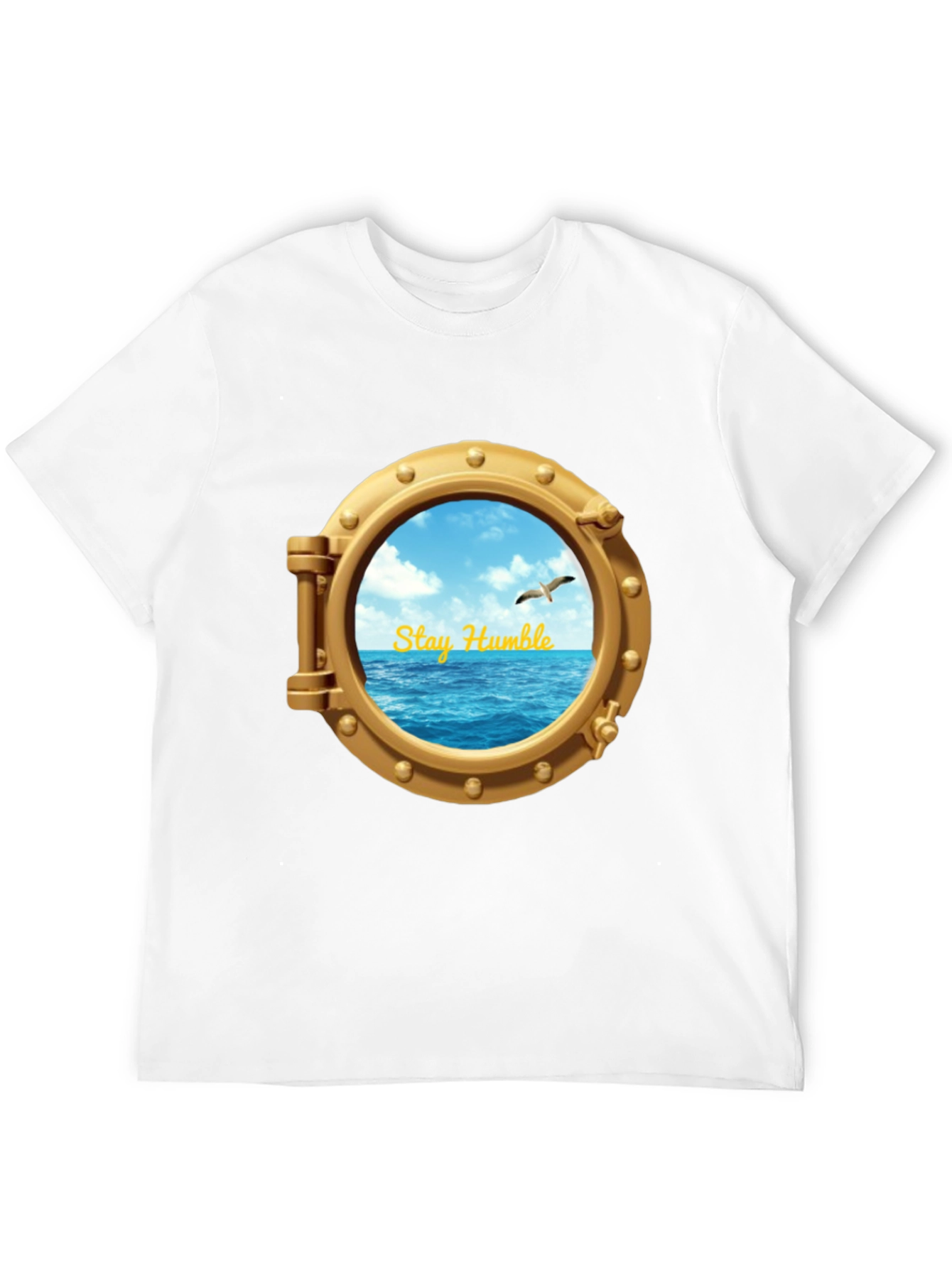 Stay Humble Porthole T-Shirt - Nautical Adventure Tee