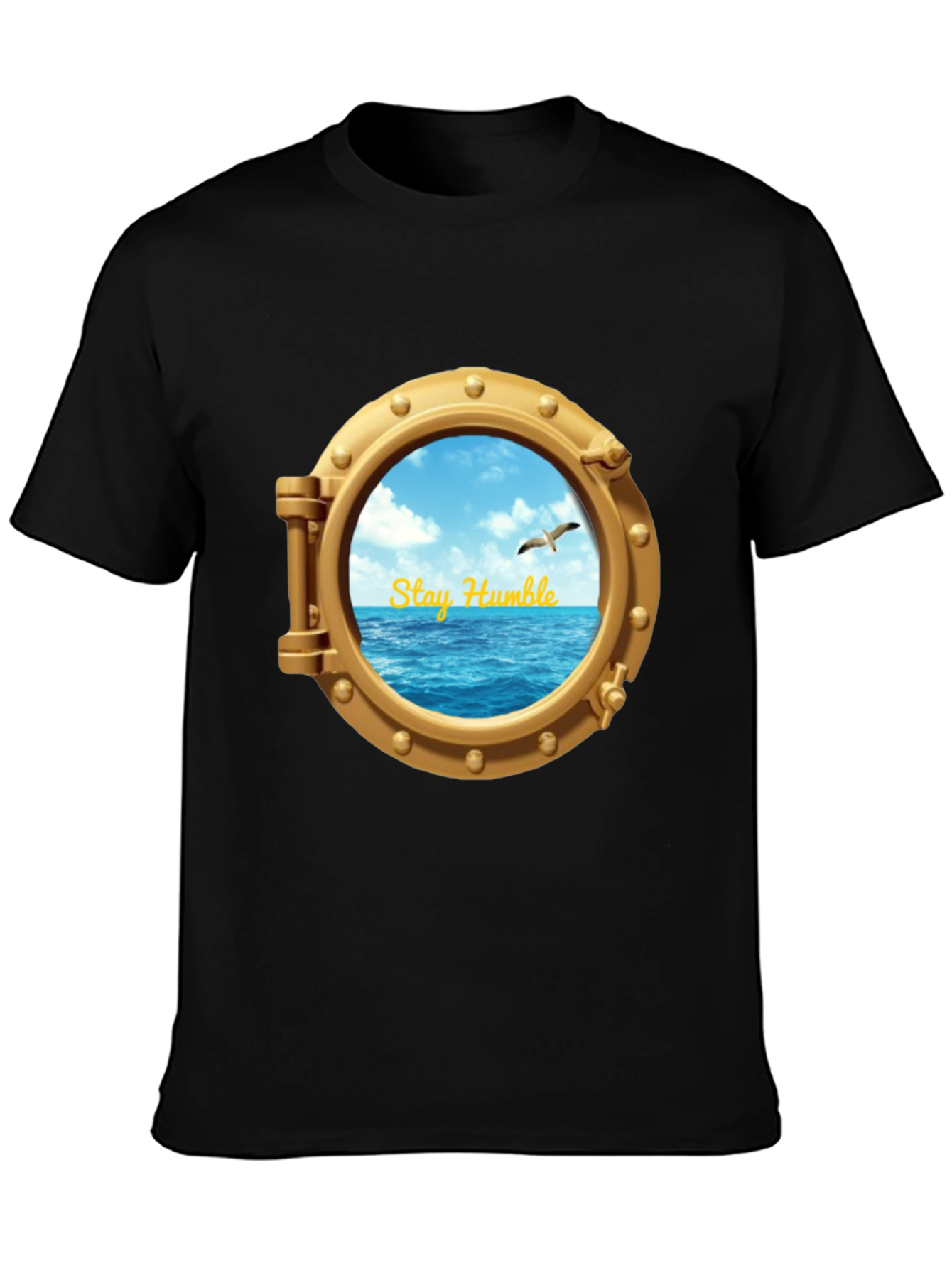 Stay Humble Porthole T-Shirt - Nautical Adventure Tee