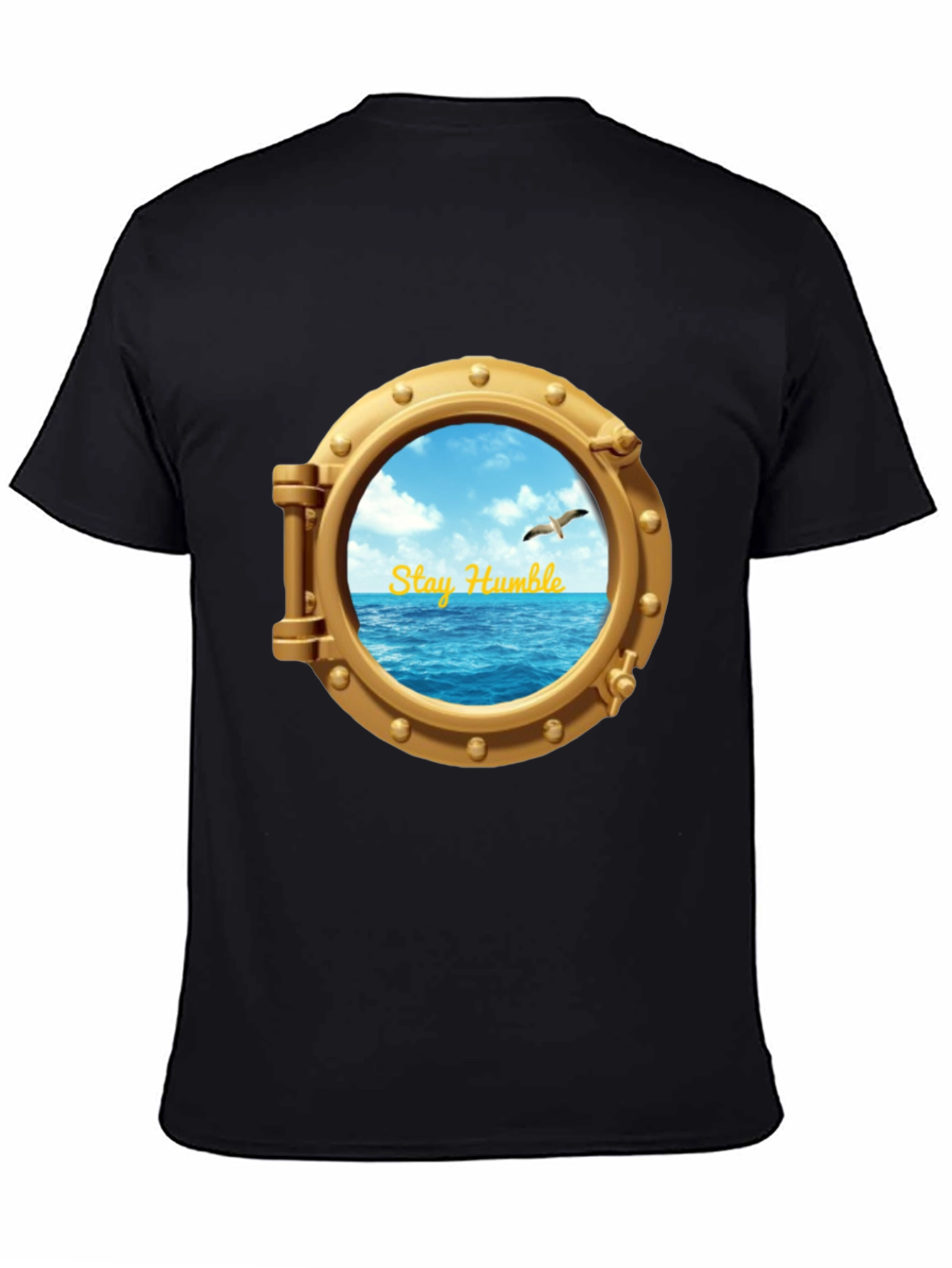 Stay Humble Porthole T-Shirt - Nautical Adventure Tee