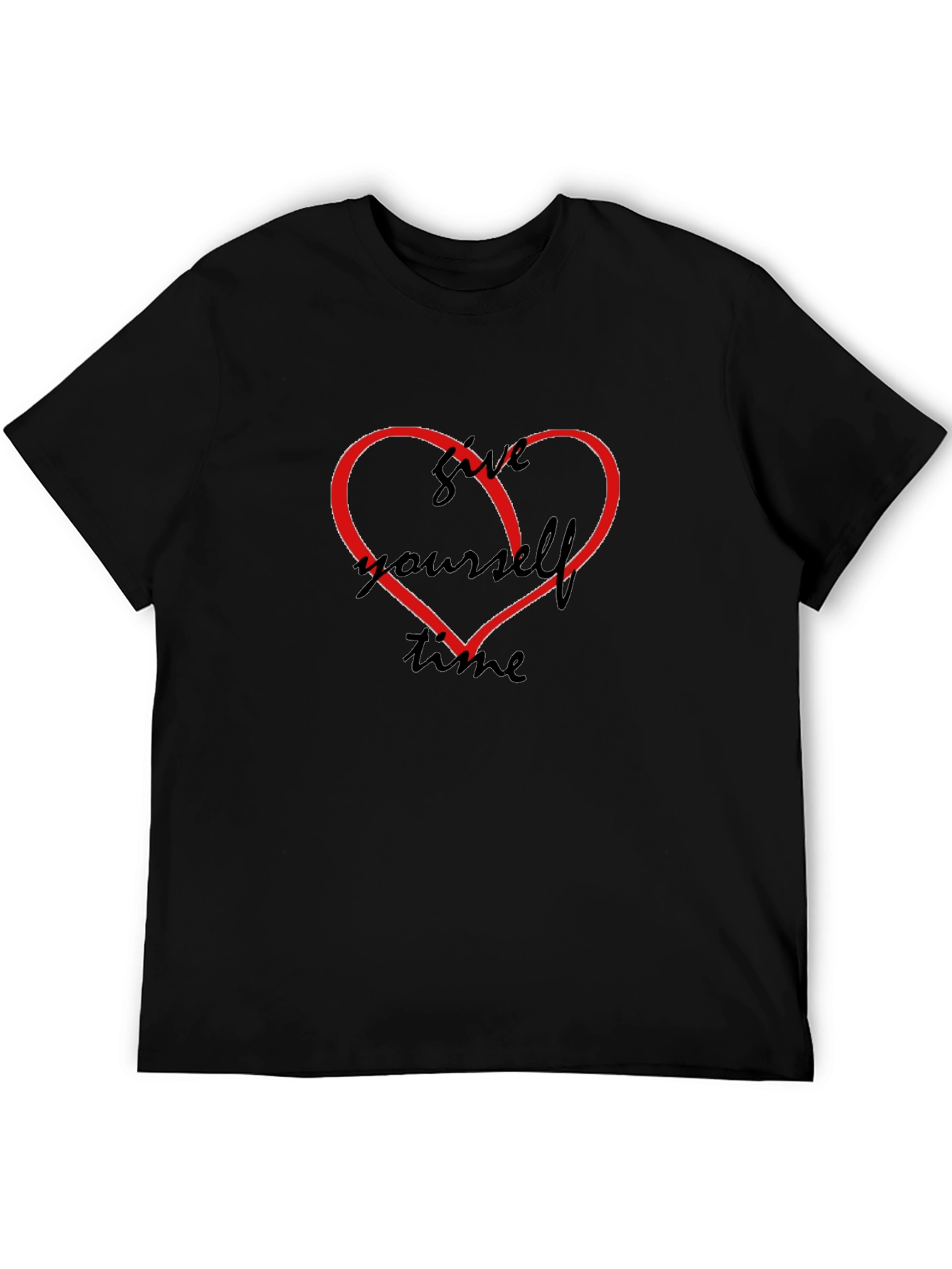 Give Yourself Time Heart Graphic T-Shirt