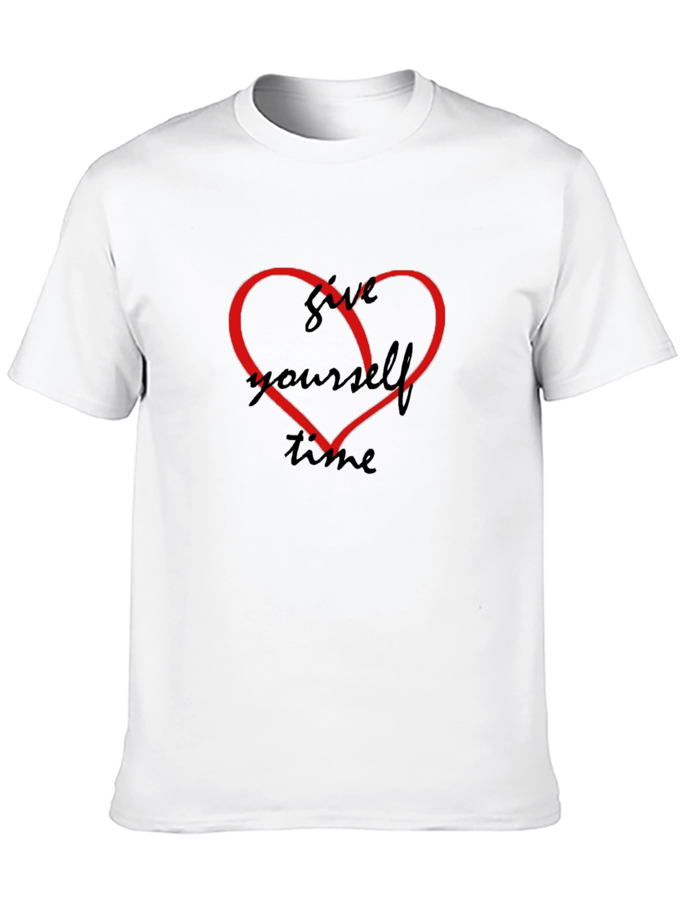 Give Yourself Time Heart Graphic T-Shirt