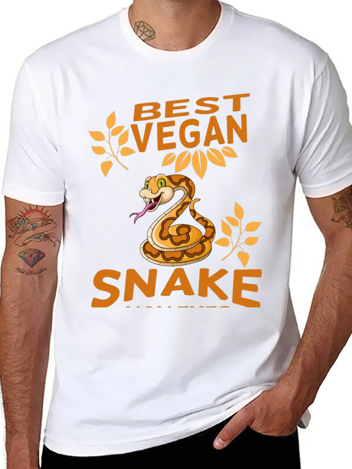 Best Vegan Snake Graphic Tee