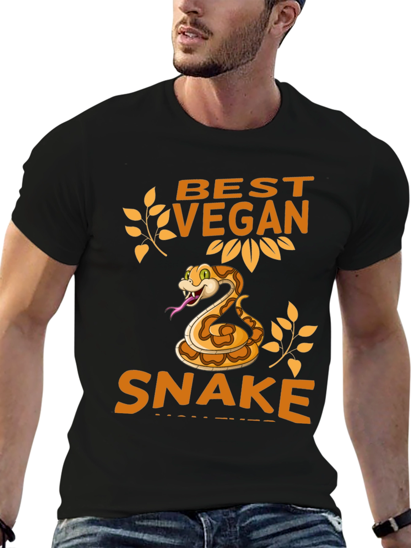 Best Vegan Snake Graphic Tee