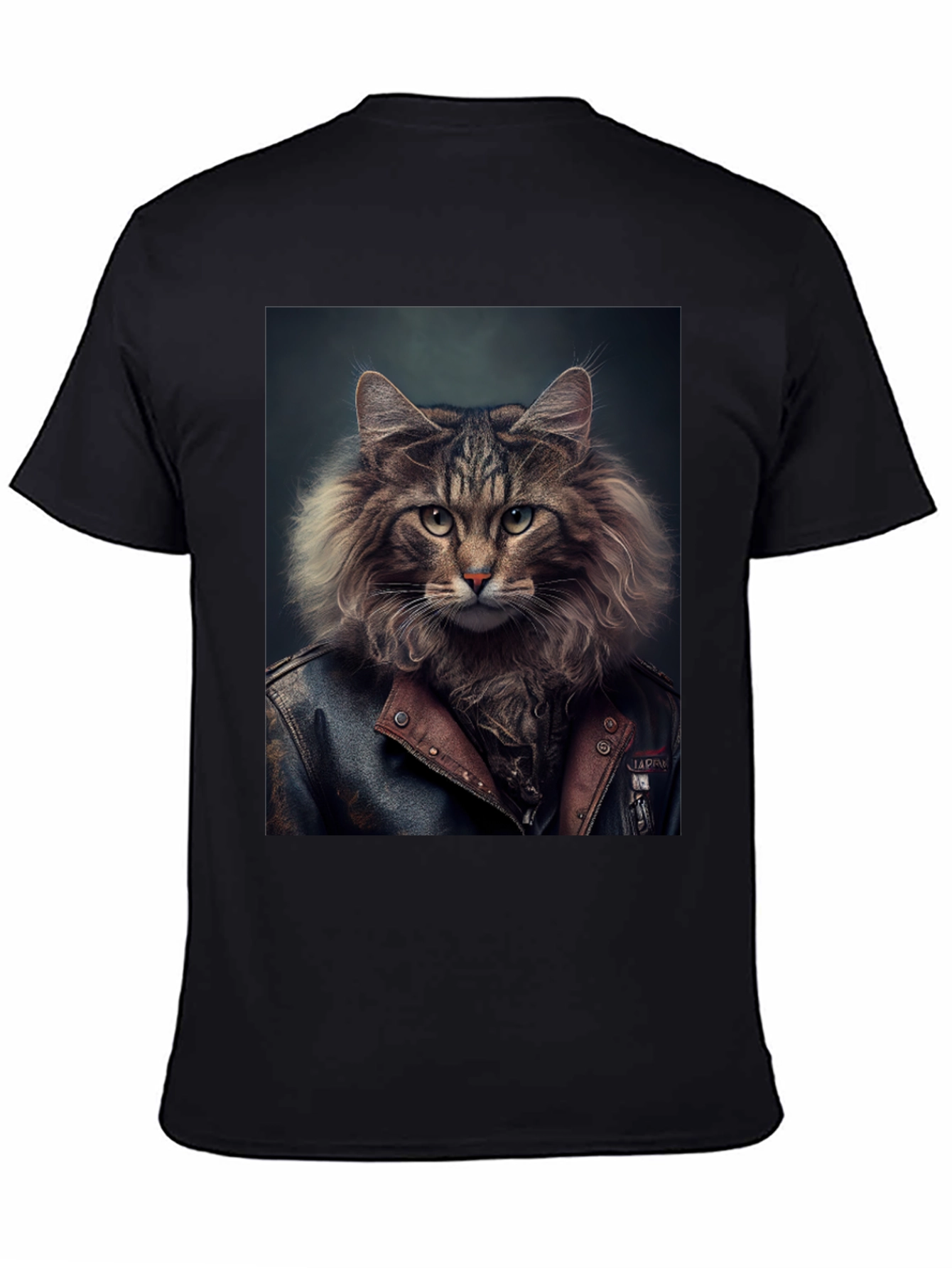 Cool Cat Biker T-Shirt - Unique Graphic Tee