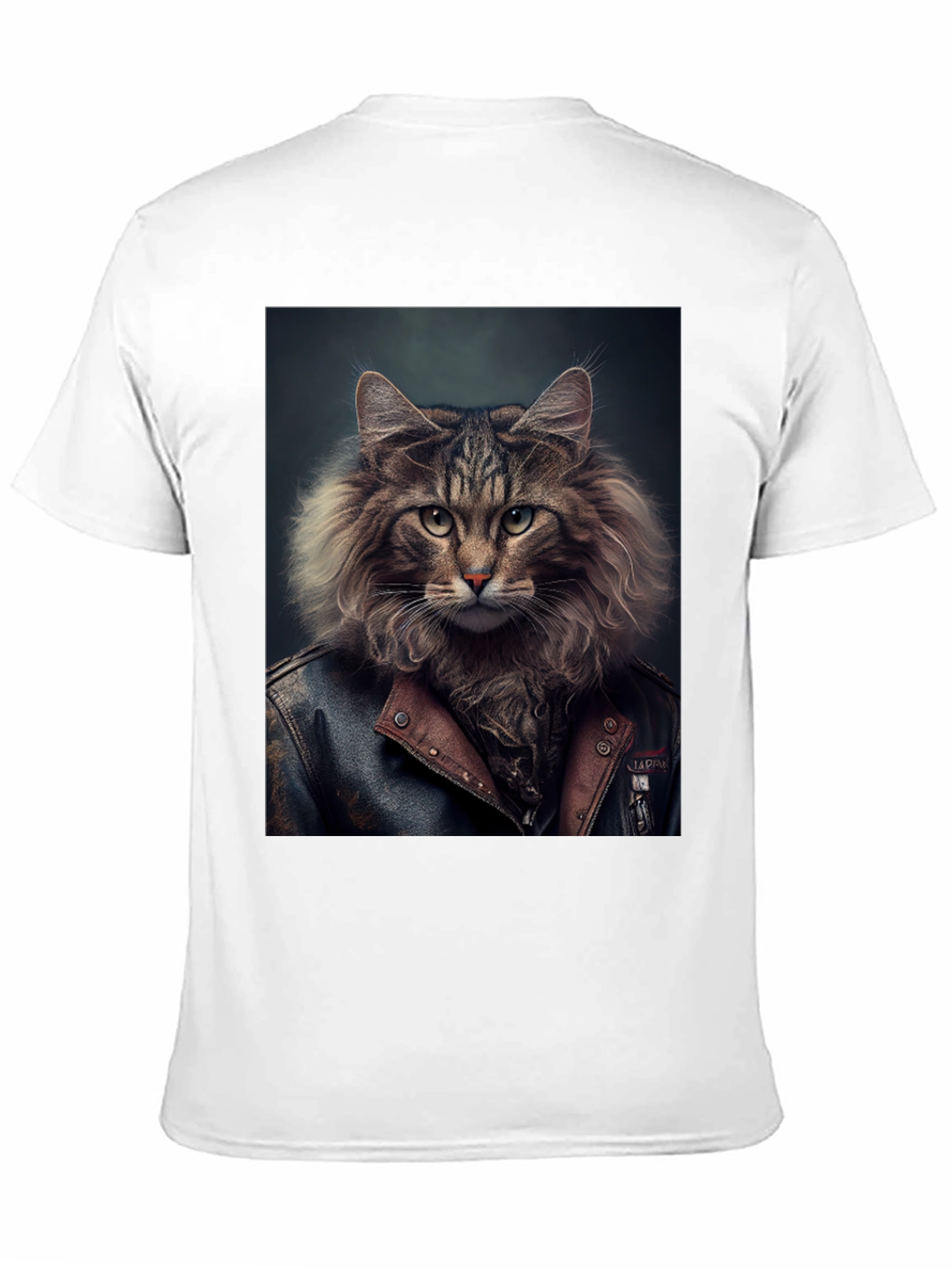 Cool Cat Biker T-Shirt - Unique Graphic Tee