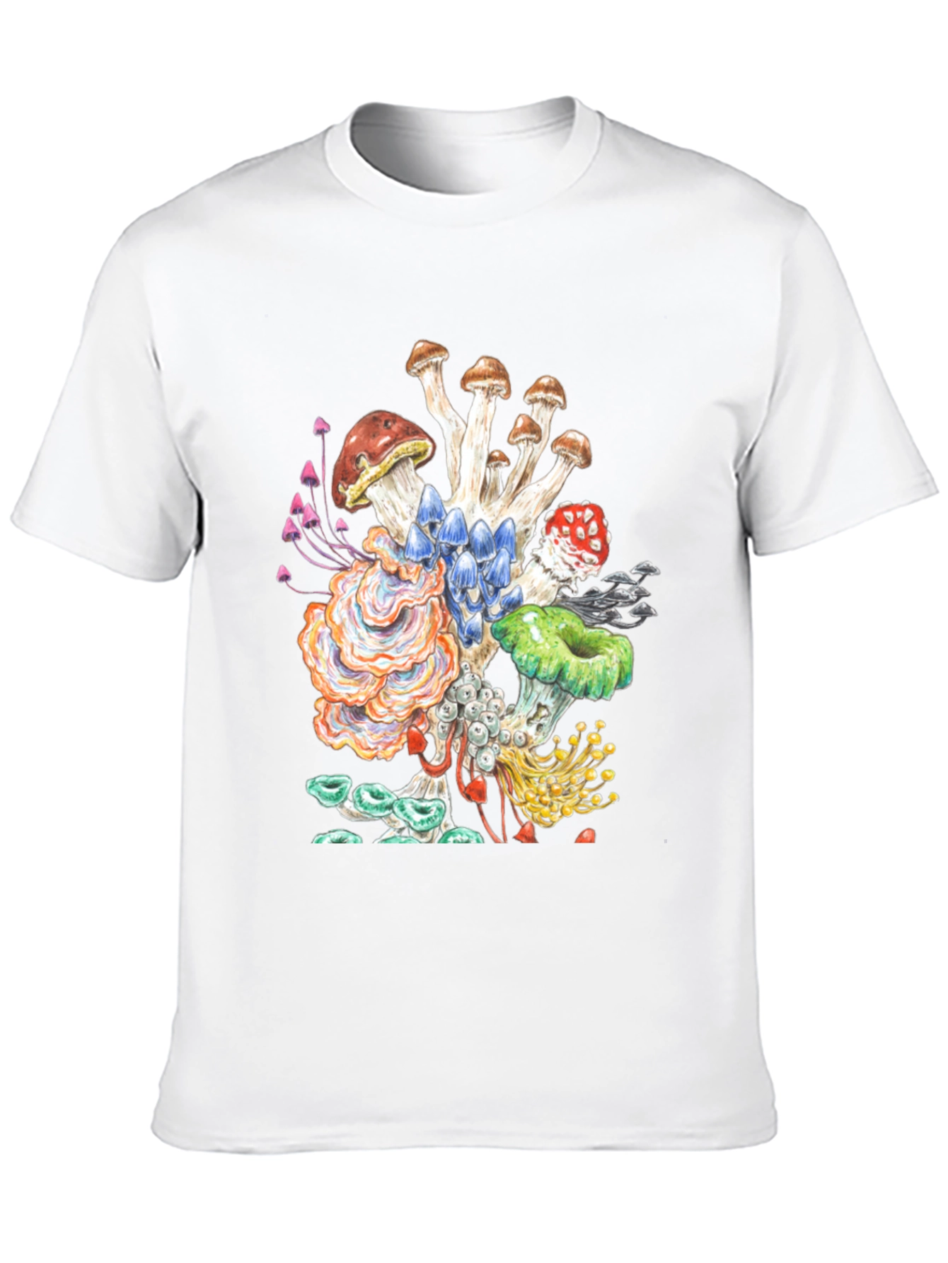 Mushroom Graphic Tee - Funky Nature Shirt