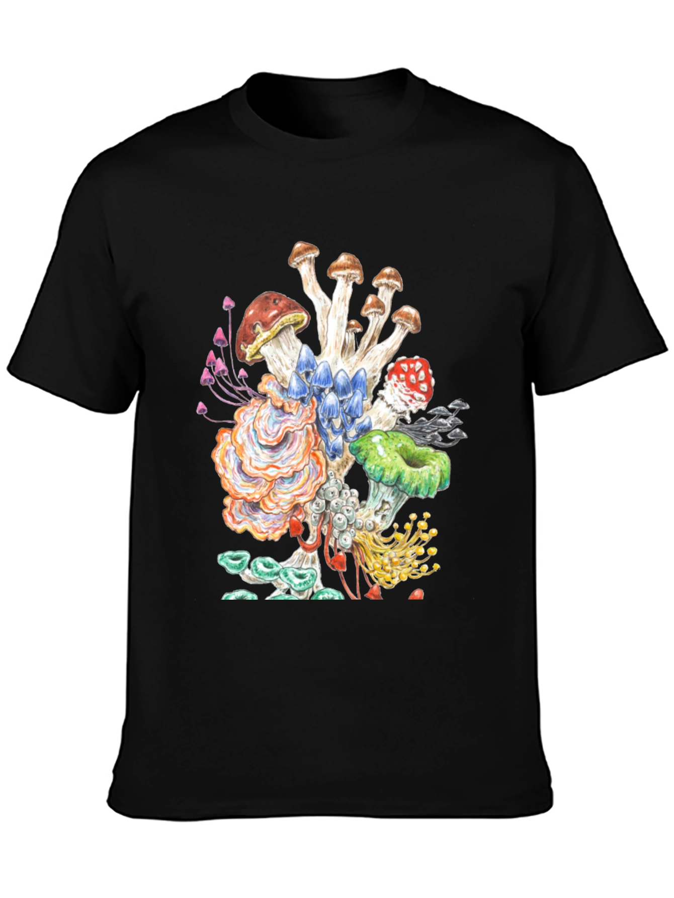 Mushroom Graphic Tee - Funky Nature Shirt