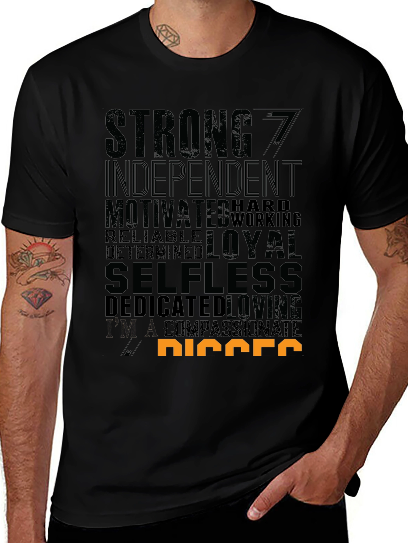 Strong Independent Graphic Print Crew Neck T-Shirt