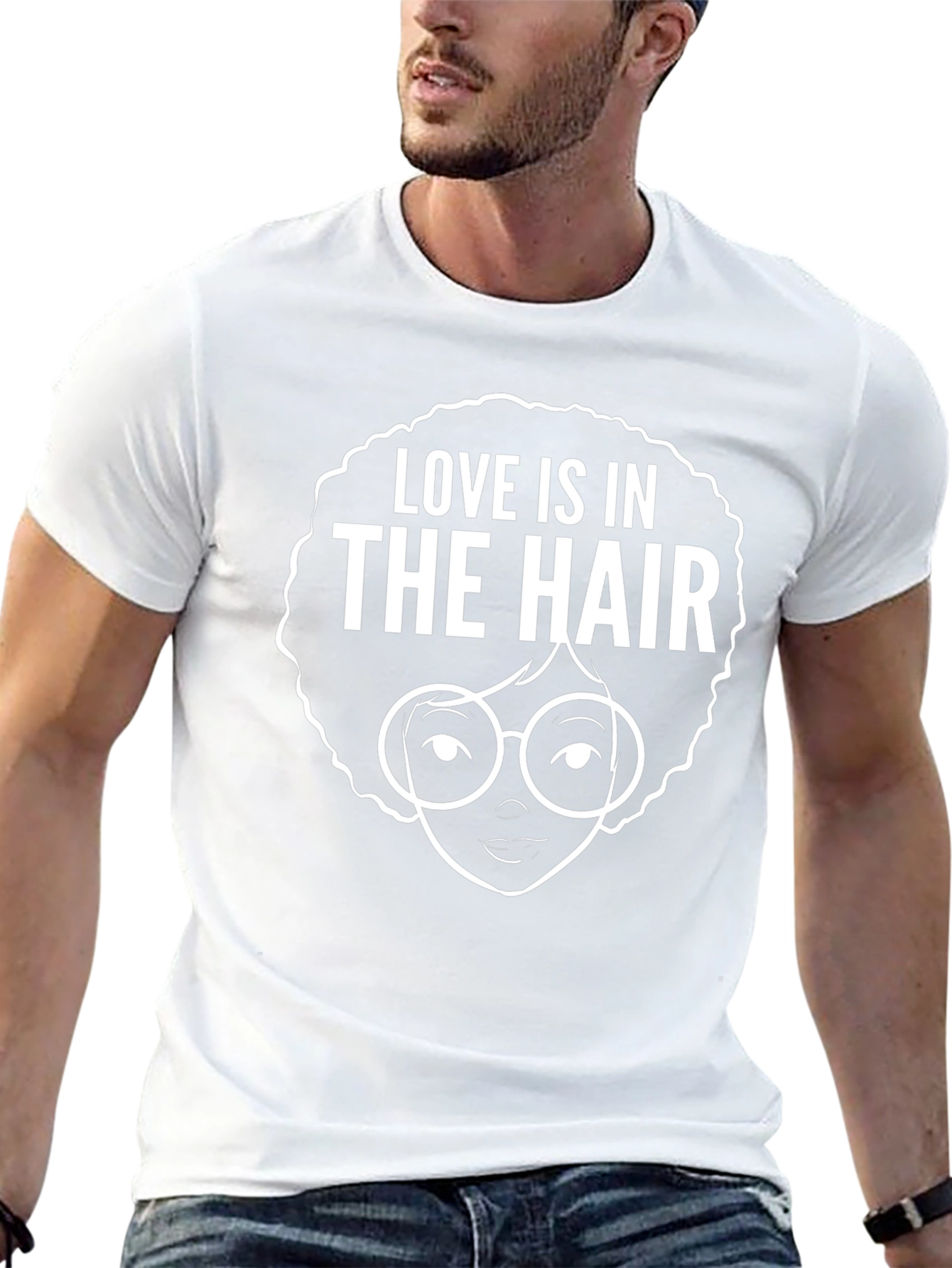 Love is in the Hair Graphic T-Shirt