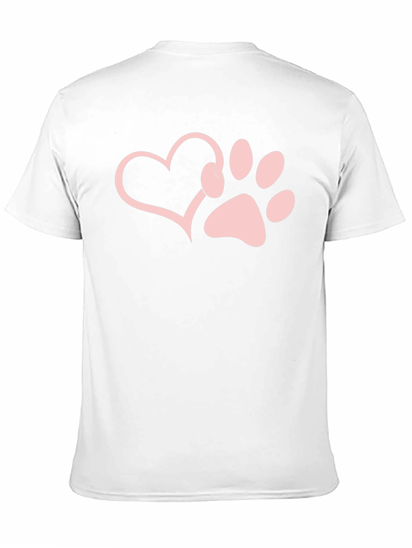 Paw Print Heart T-Shirt - Dog Lover Tee