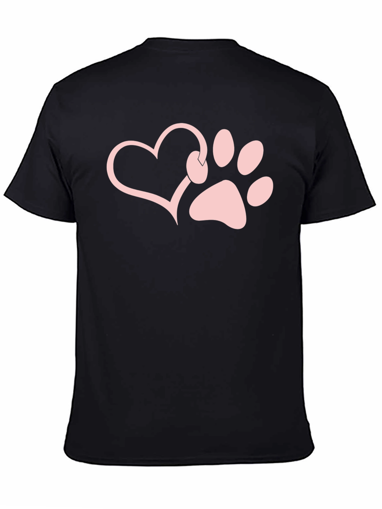 Paw Print Heart T-Shirt - Dog Lover Tee