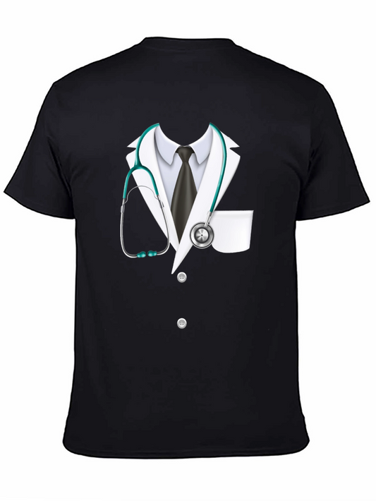 Doctor Costume T-Shirt - Realistic Stethoscope Design