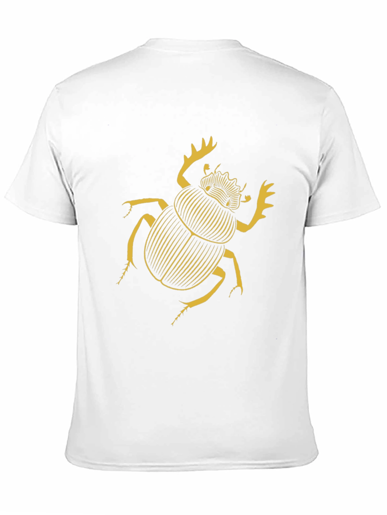 Scarab Beetle Graphic T-Shirt - Black Cotton Tee