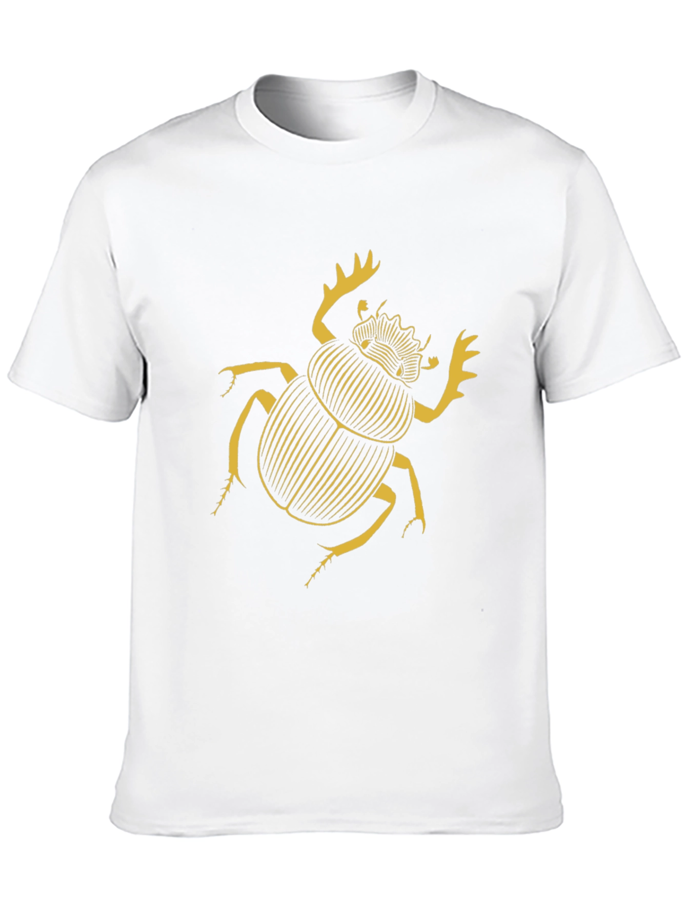 Scarab Beetle Graphic T-Shirt - Black Cotton Tee