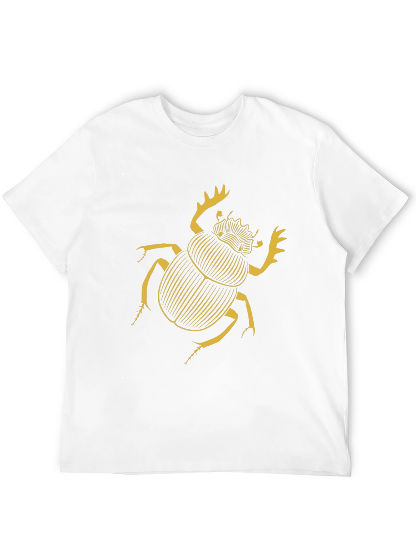 Scarab Beetle Graphic T-Shirt - Black Cotton Tee